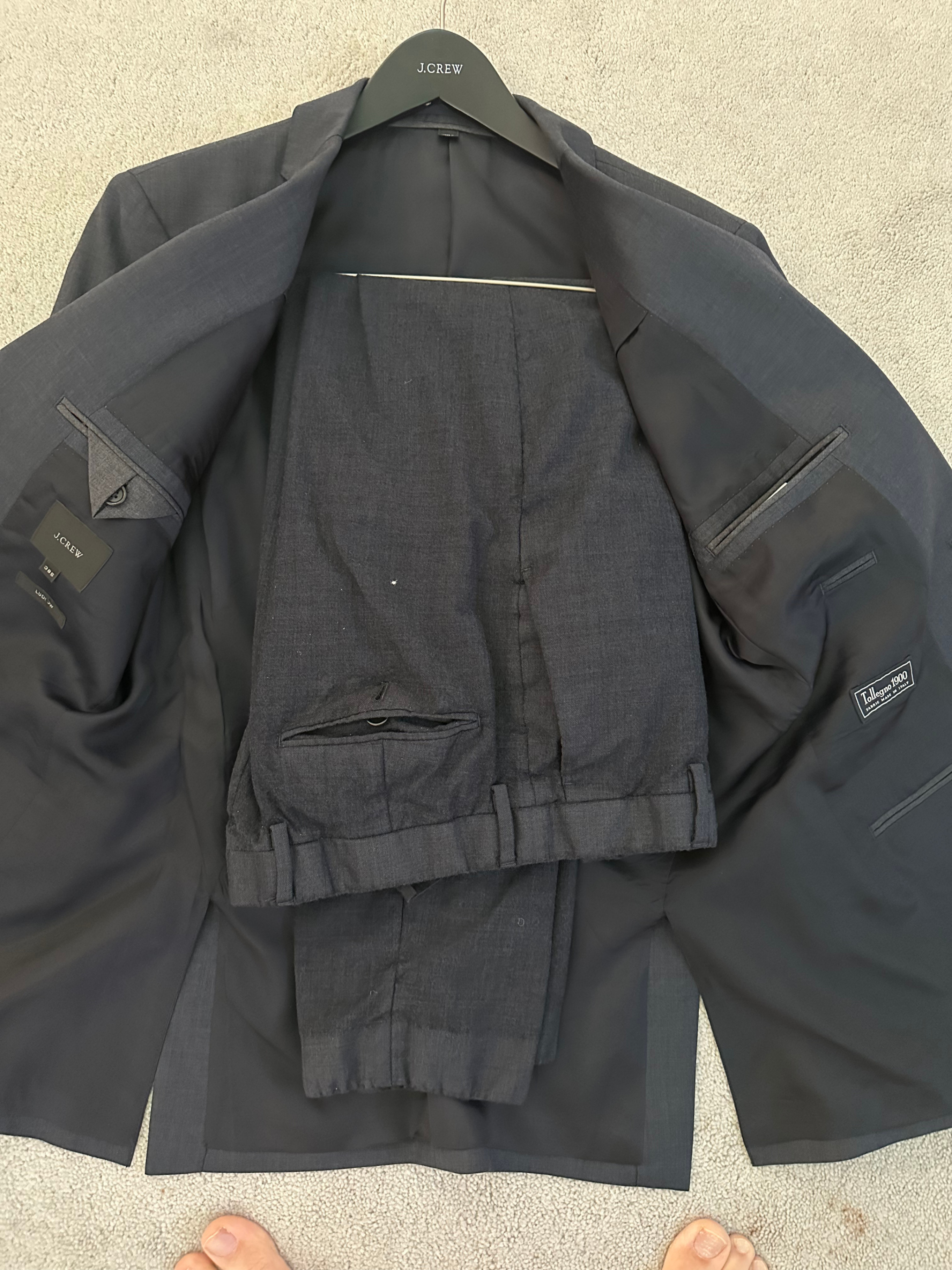 J.CREW Navy Blue 38s Two Piece Suit - photo 2