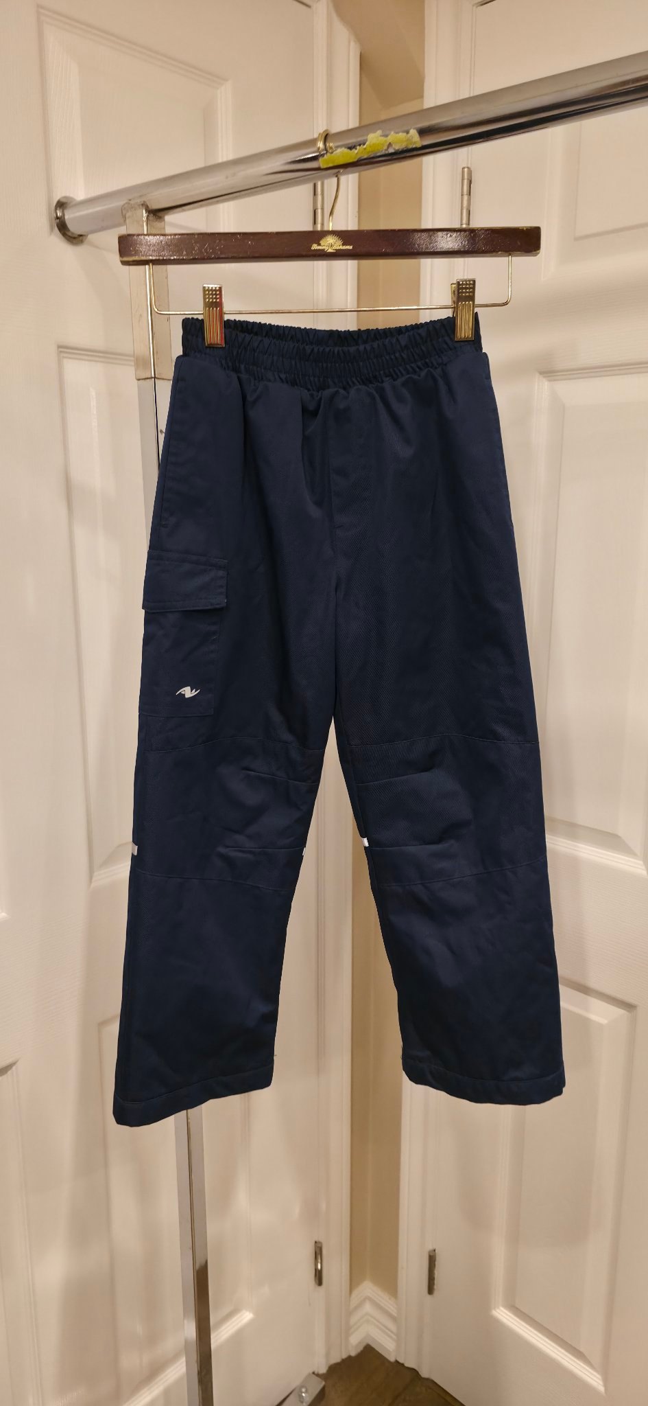 Kids Athletic Works navy snow pants, size S/P (6)