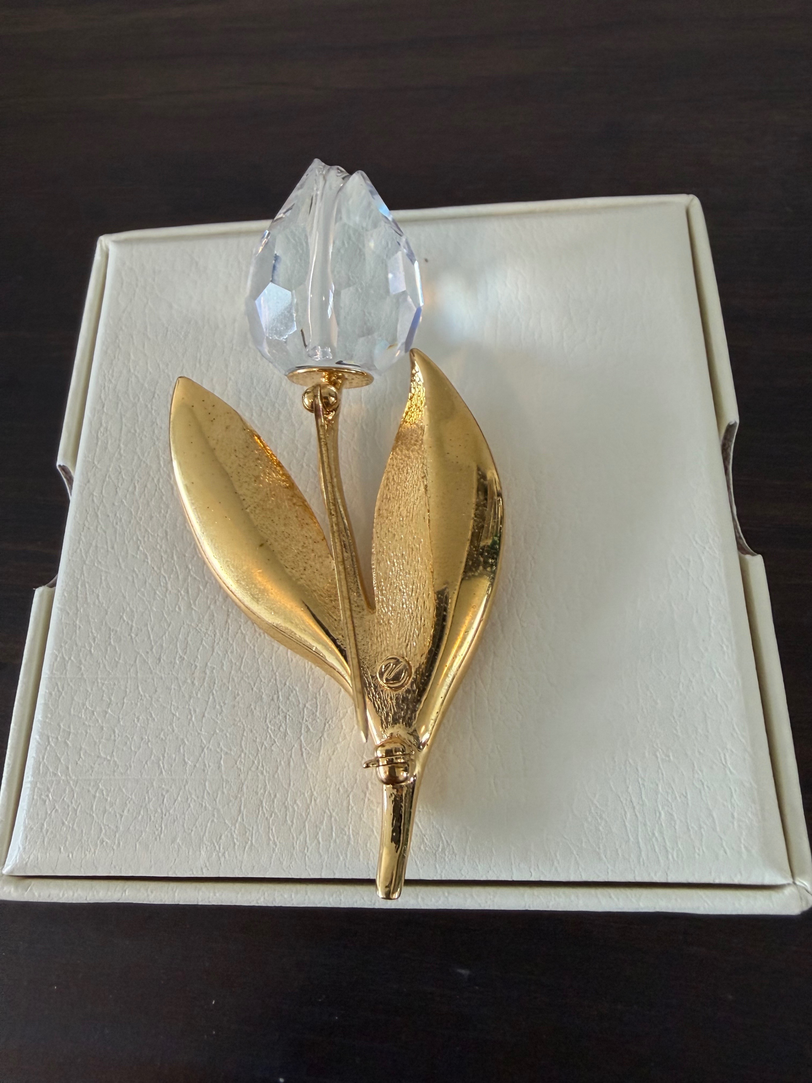 Vintage Swarovski Crystal Memories Tulip Brooch, Large - photo 3