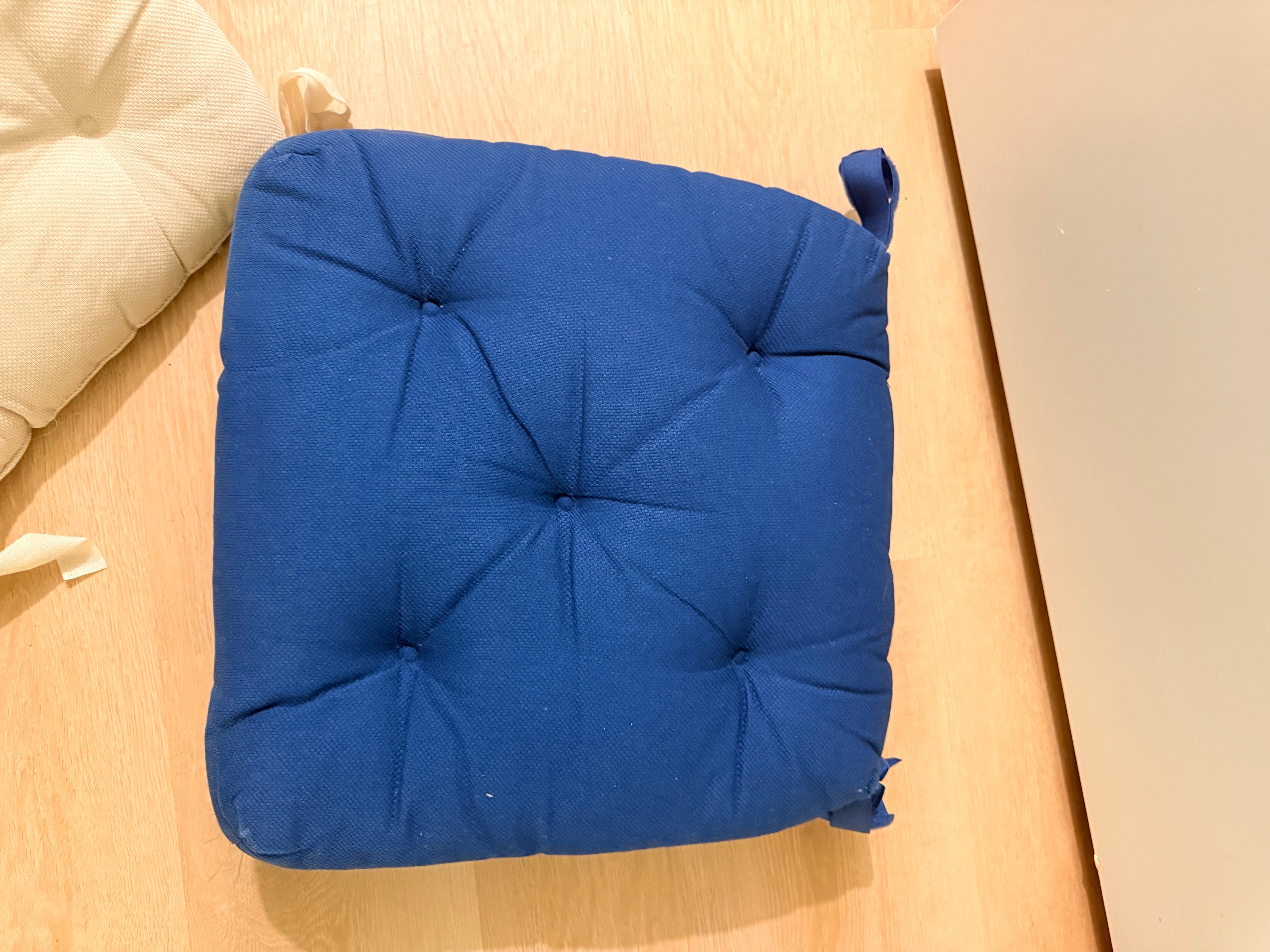 IKEA MALINDA Chair Cushions – Blue & Cream - photo 3