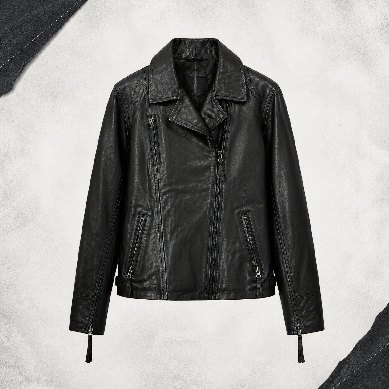 JKT-007 — Women's leather moto jacket — brand new, size XXL - photo 5