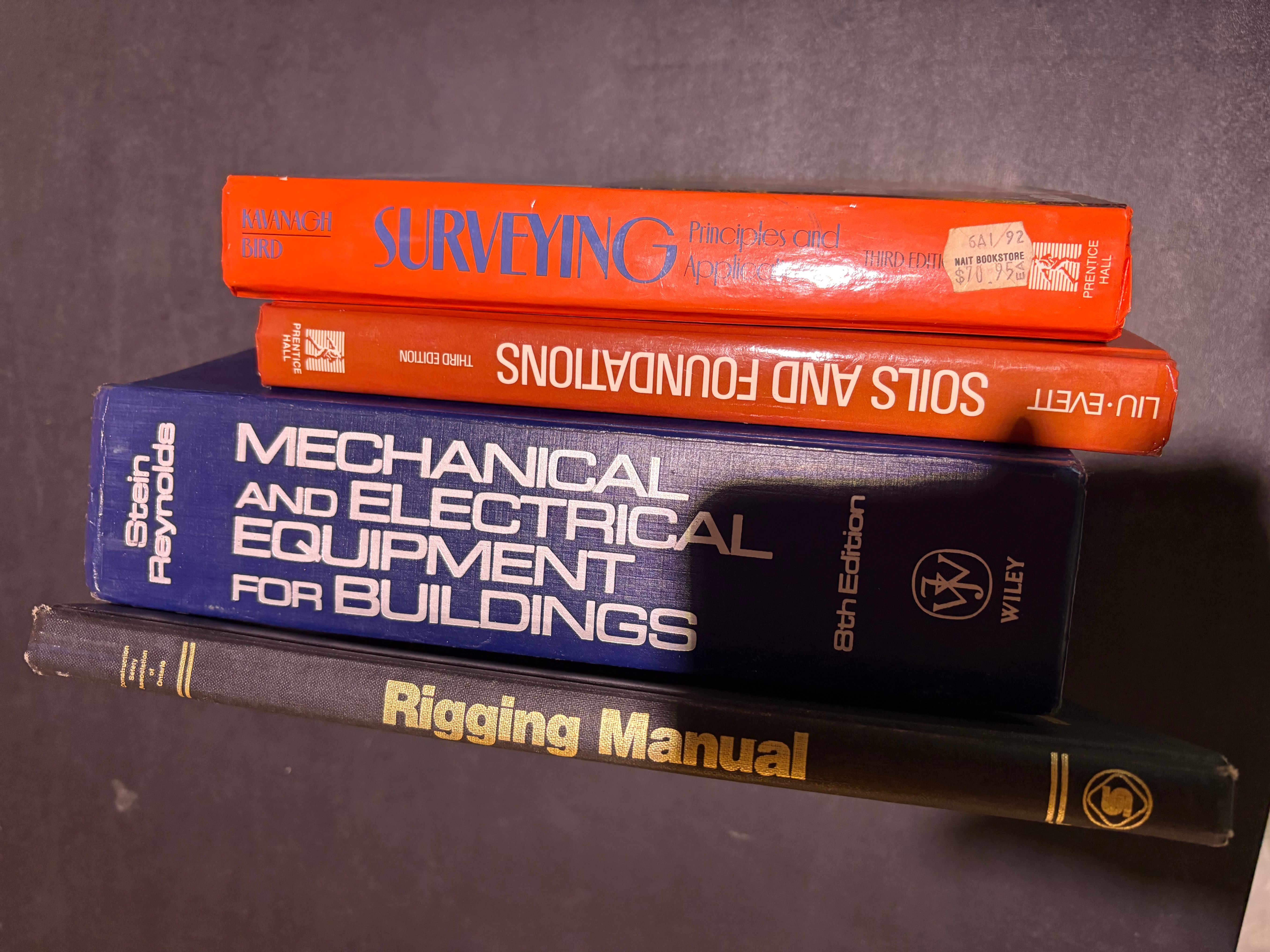 Set of 7 Civil Engineering and Construction Reference Books