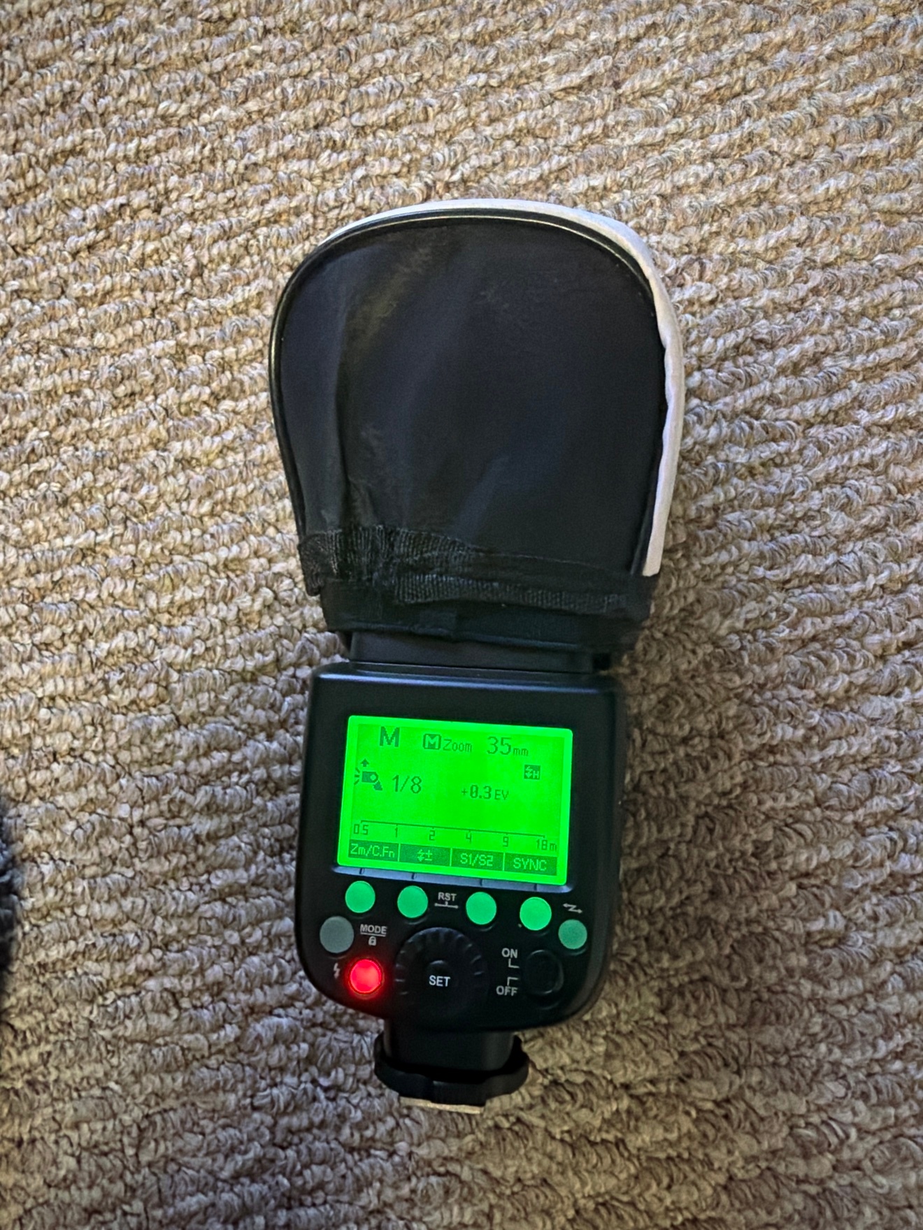 Godox TT685C TTL flash for Canon - case, stand, diffuser - photo 2