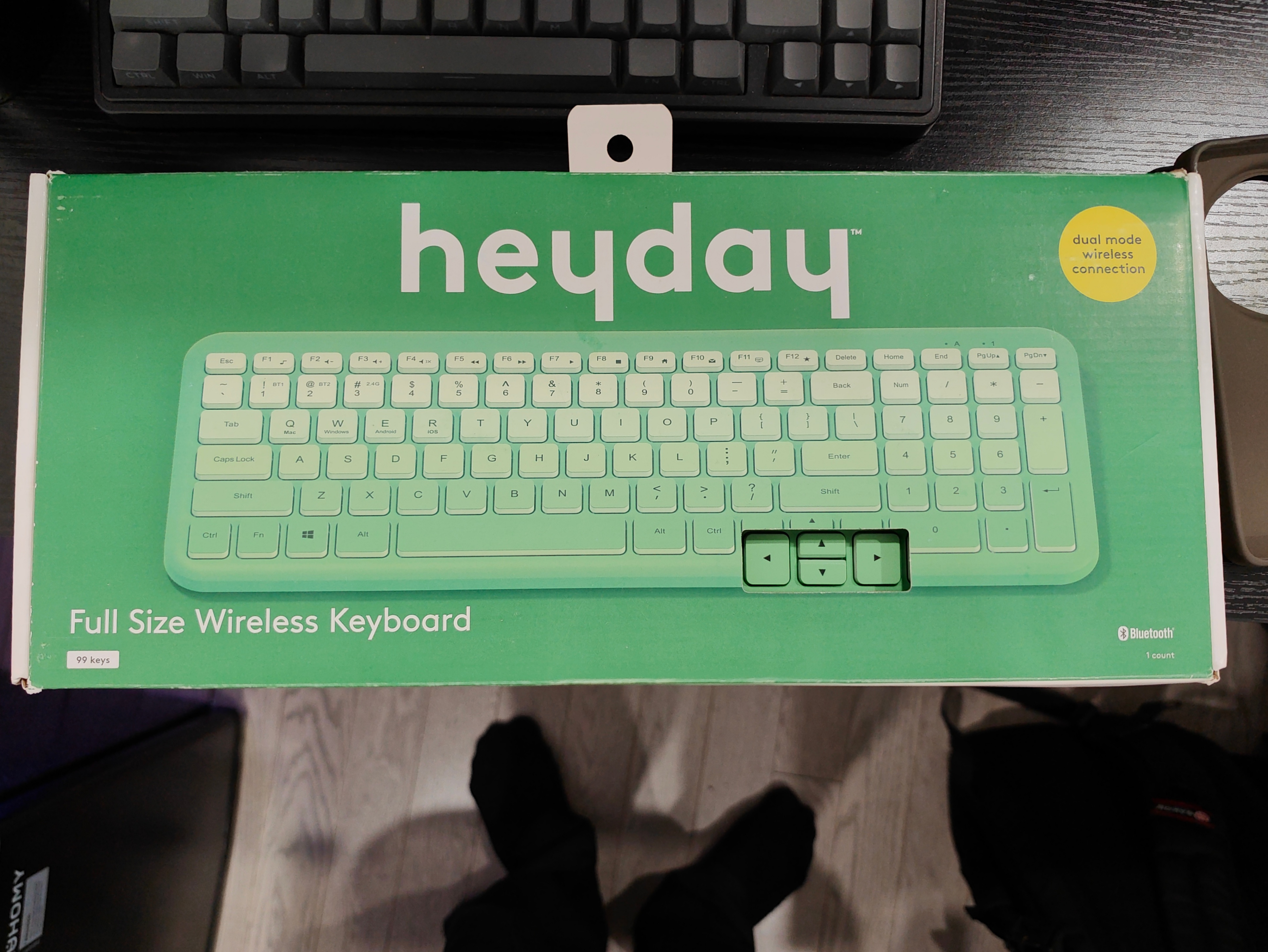 heyday Full Size Wireless Keyboard (Dual Mode Bluetooth/2.4G)