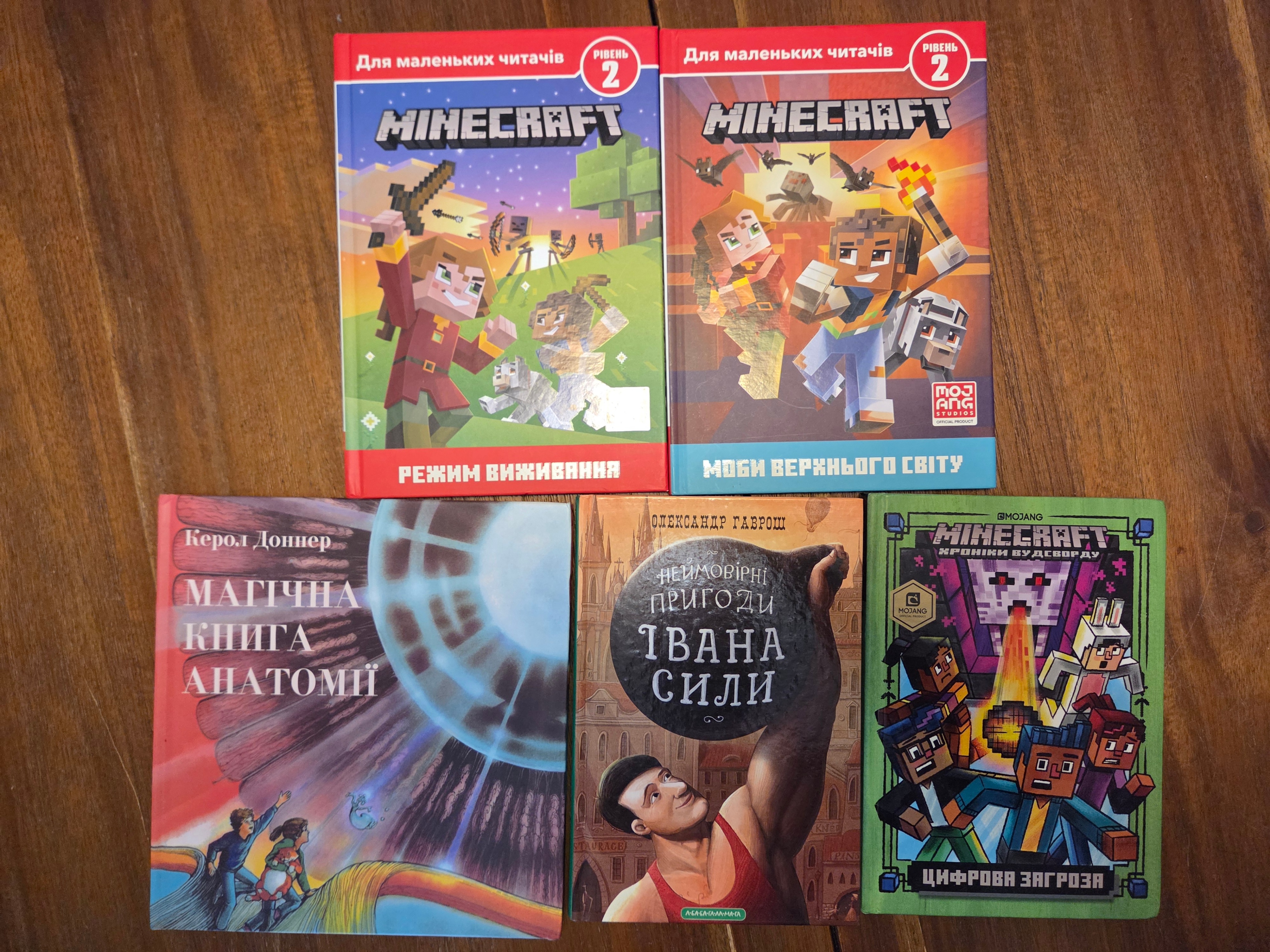 5 New Ukrainian Books – Minecraft, Anatomy & Adventure