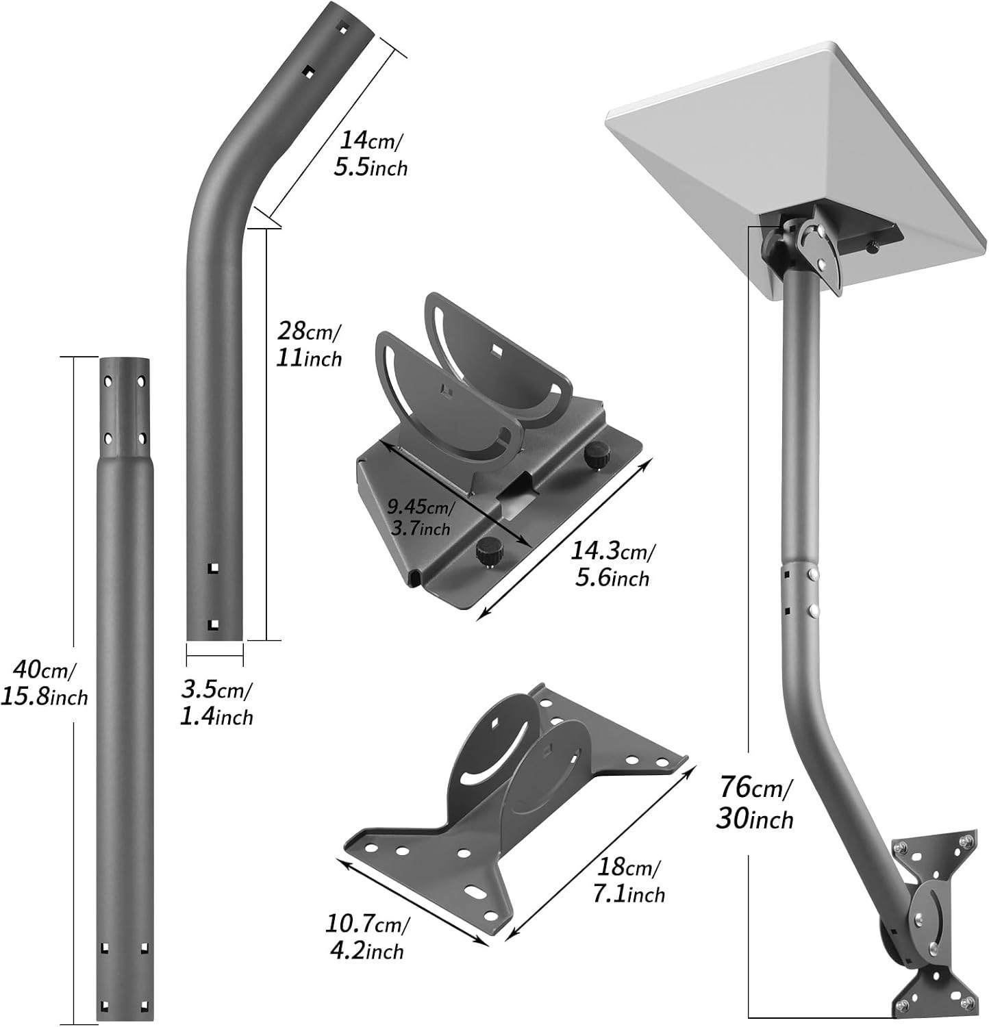 Starlink Mini Adjustable Wall Mount - photo 3