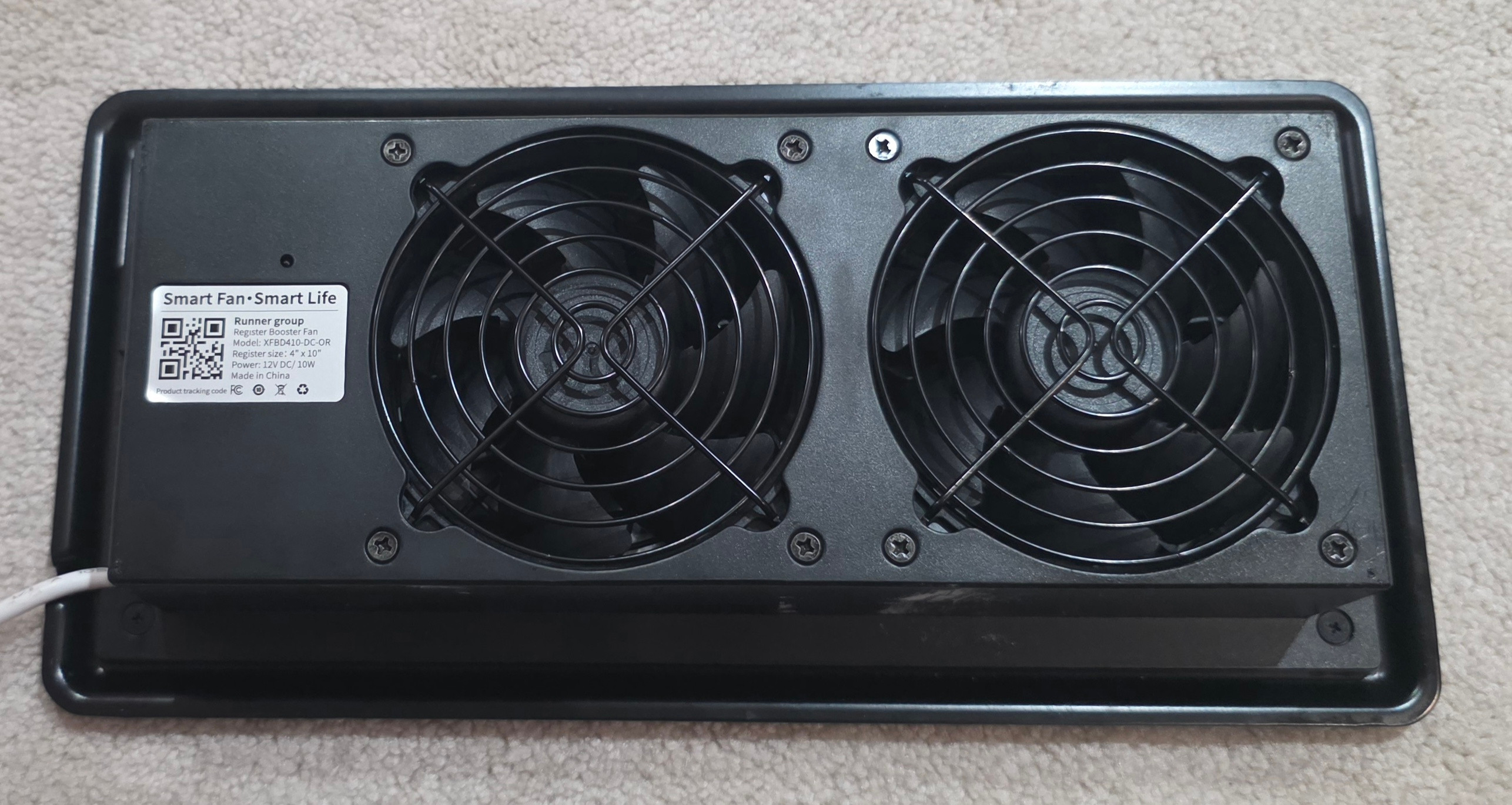 SANYCASA Smart Floor Vent Register Booster Fan - photo 2