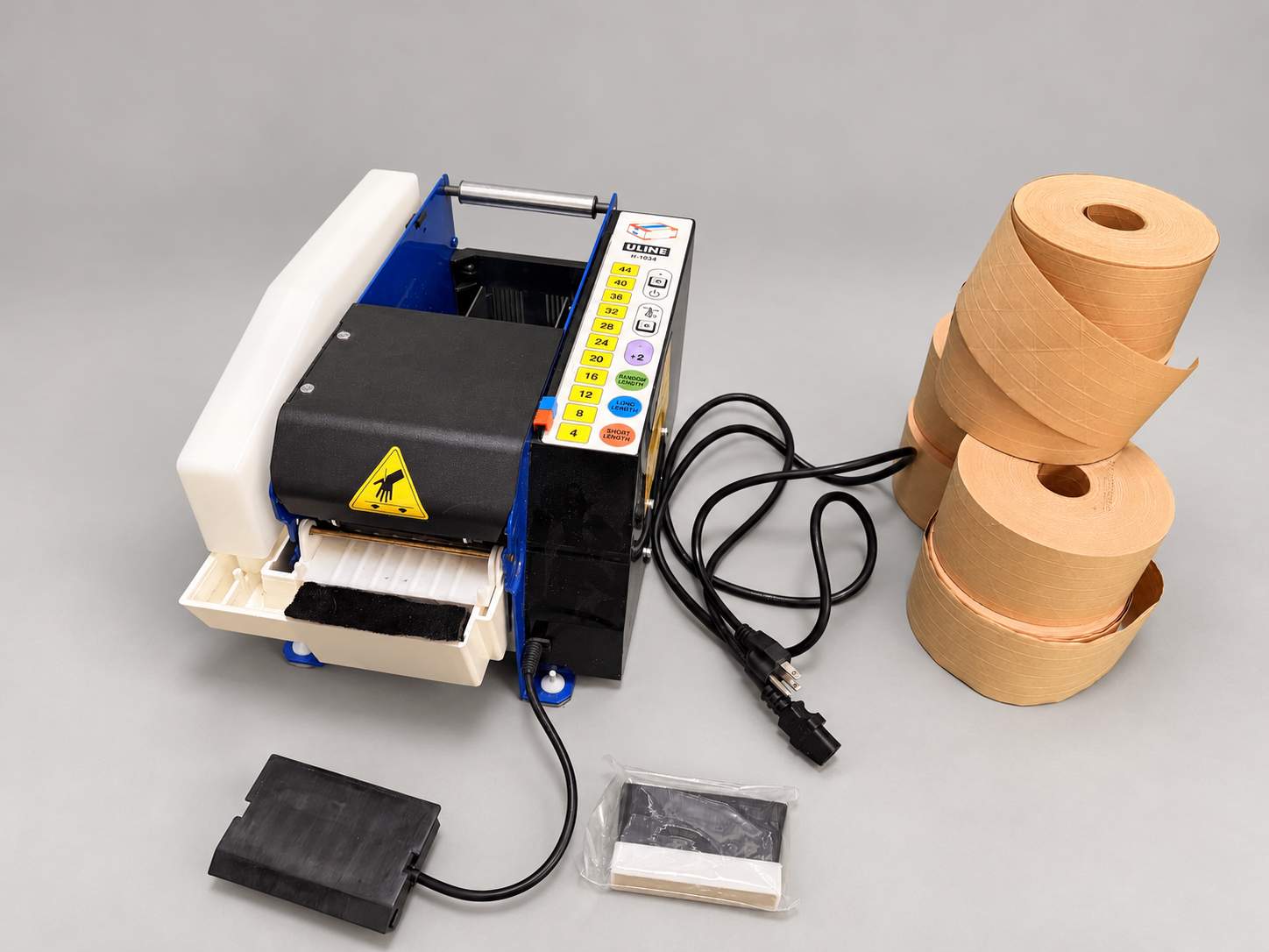 Uline H-1036 Electronic Kraft Tape Dispenser + Six Rolls