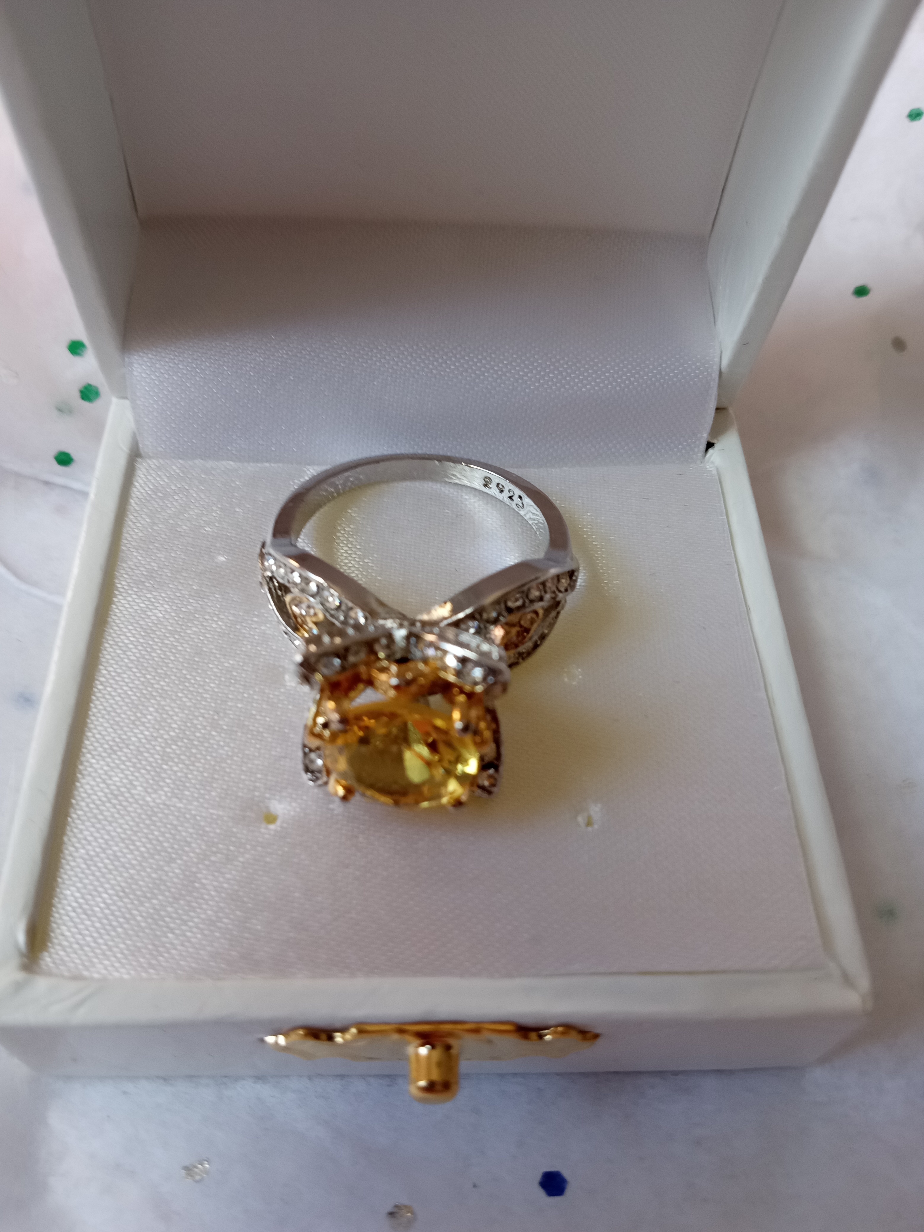 Yellow Golden Honey Citrine Ring - photo 3