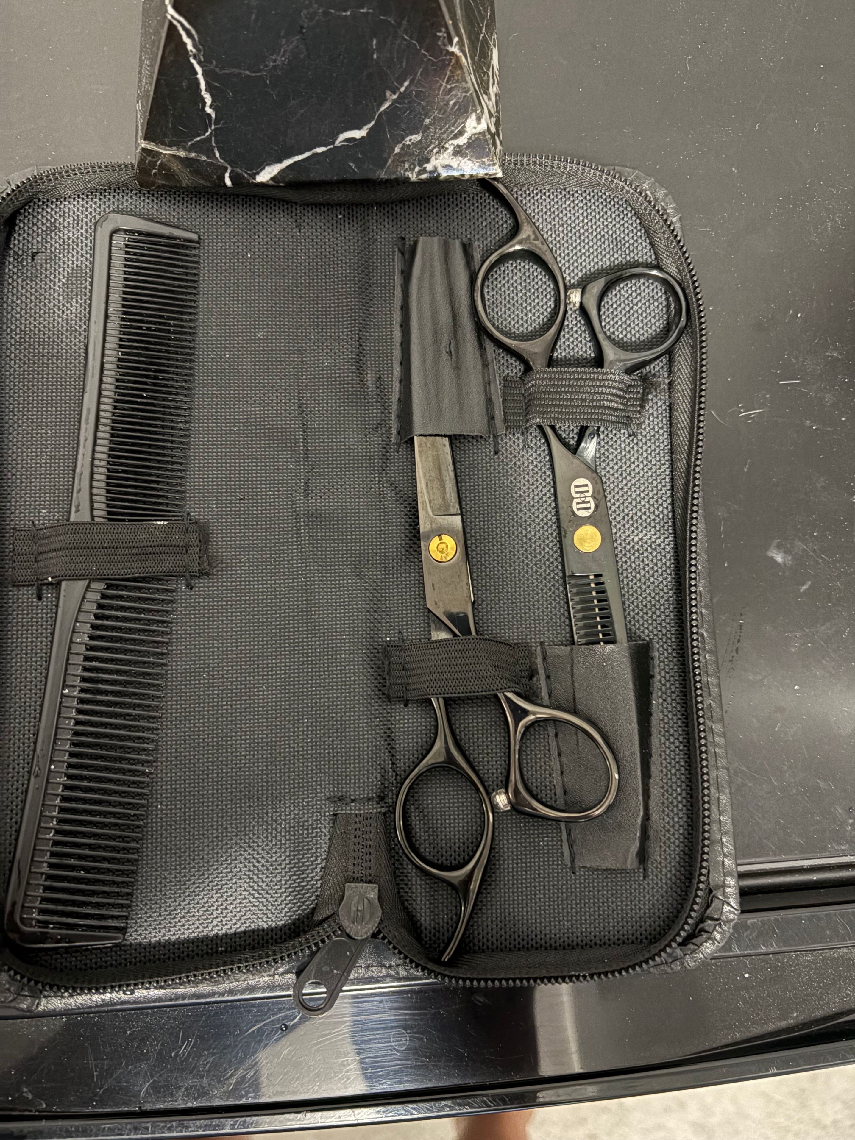 Haircutting Scissors Thinning Shears and Comb Set - photo 3