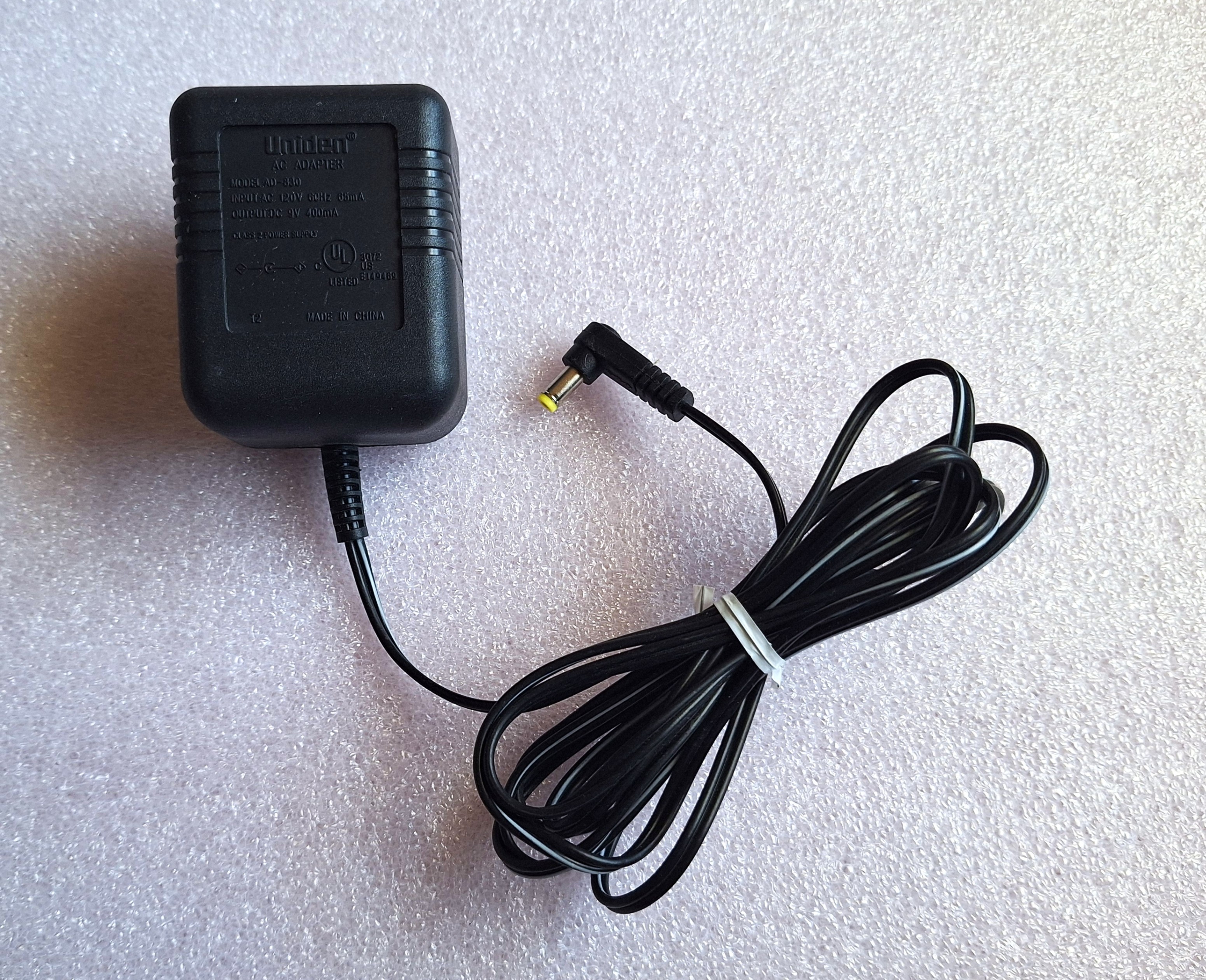 Uniden AC Adapter Model AD-830