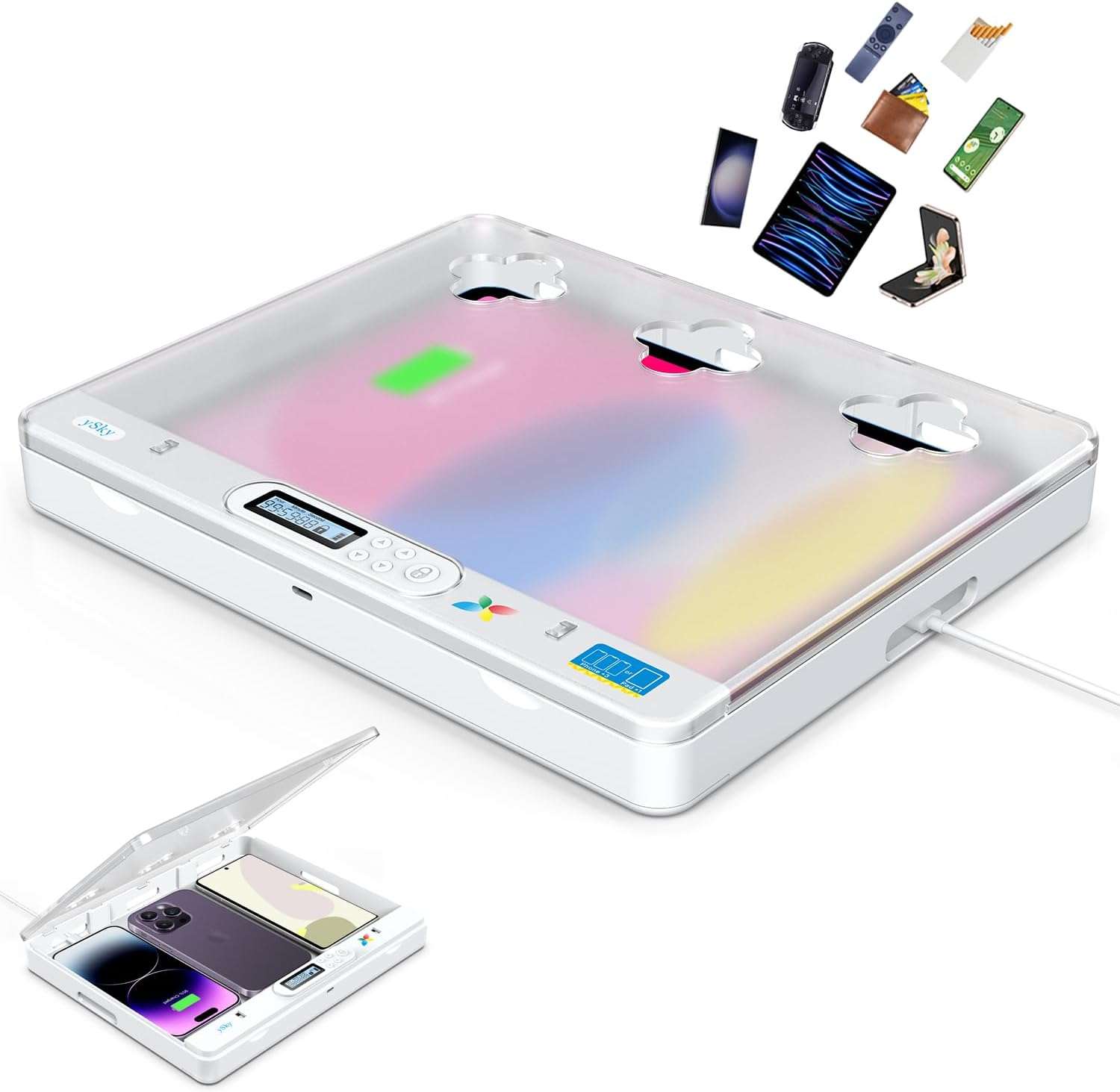 ySky Phone Lock Box with Timer for