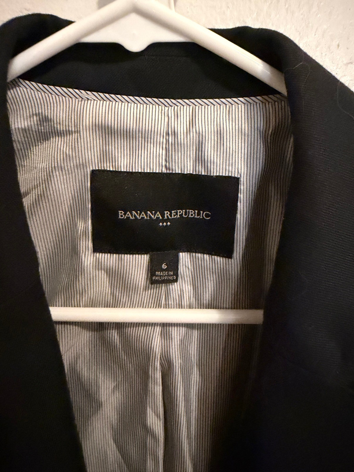 Banana Republic Black Blazer Sz 6 - photo 3