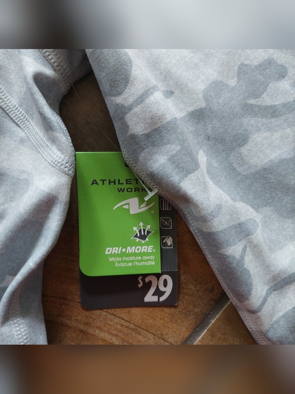Athletic Works Gray Camo Zip Up Jacket Womens S NWT - photo 4