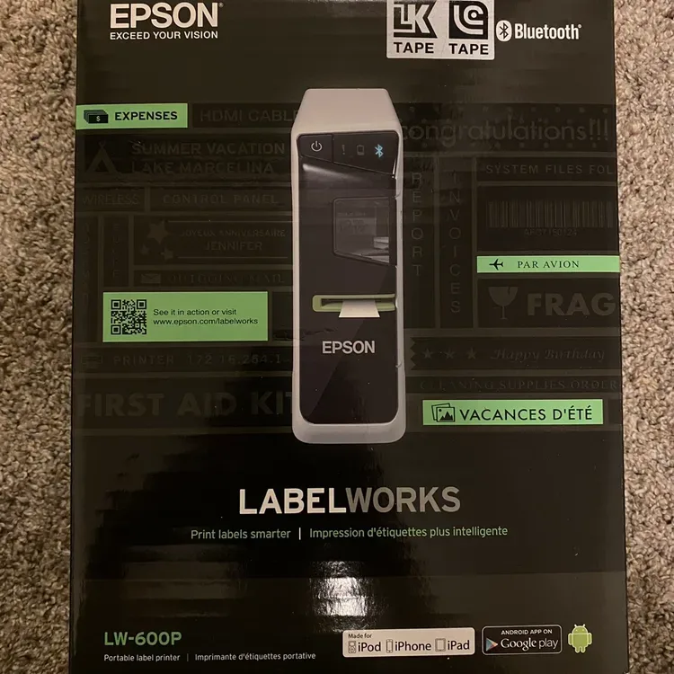 Epson LW-600P LabelWorks Portable Label Printer (New) - photo 4