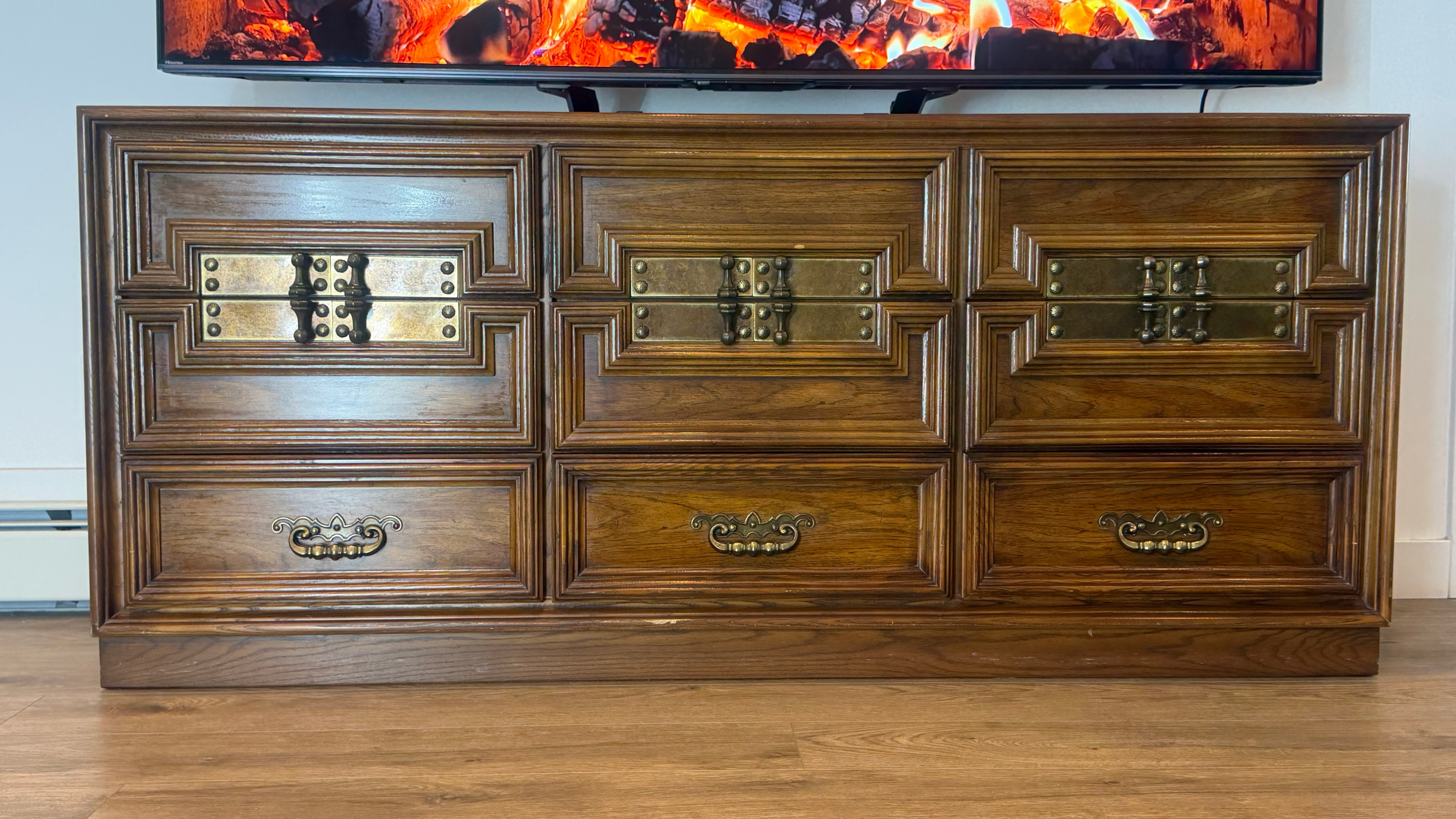 Large 9-Drawer TV Stand / Credenza Dresser