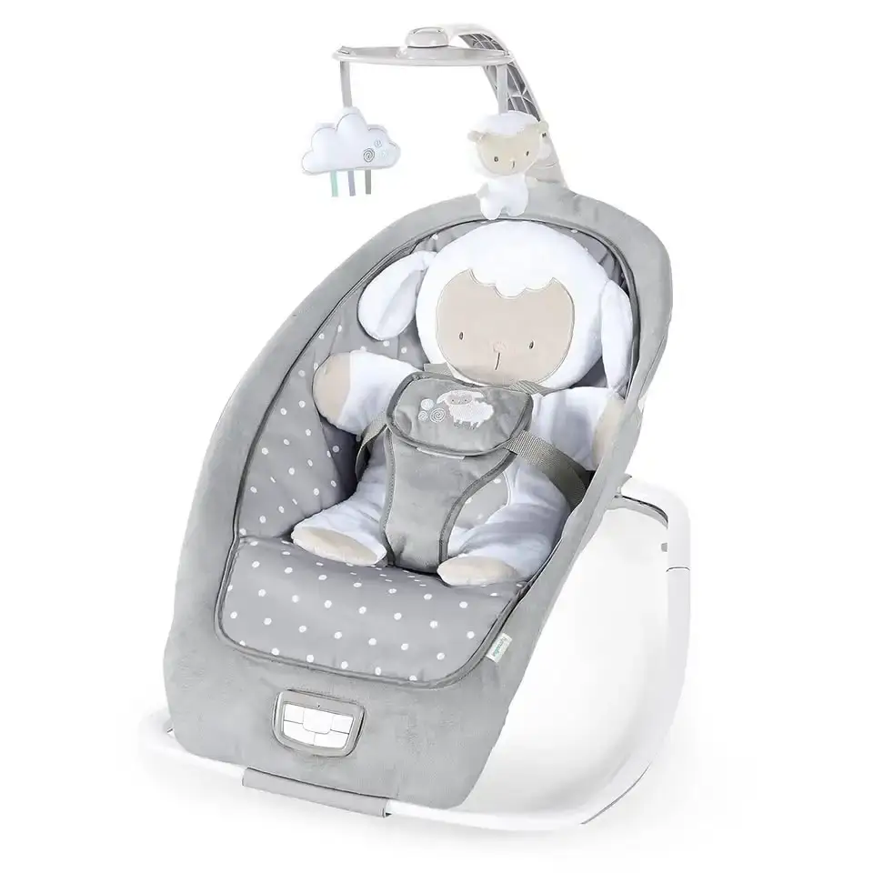 2-in-1 Lightweight Infant to Toddler Rocker and Baby Bouncer