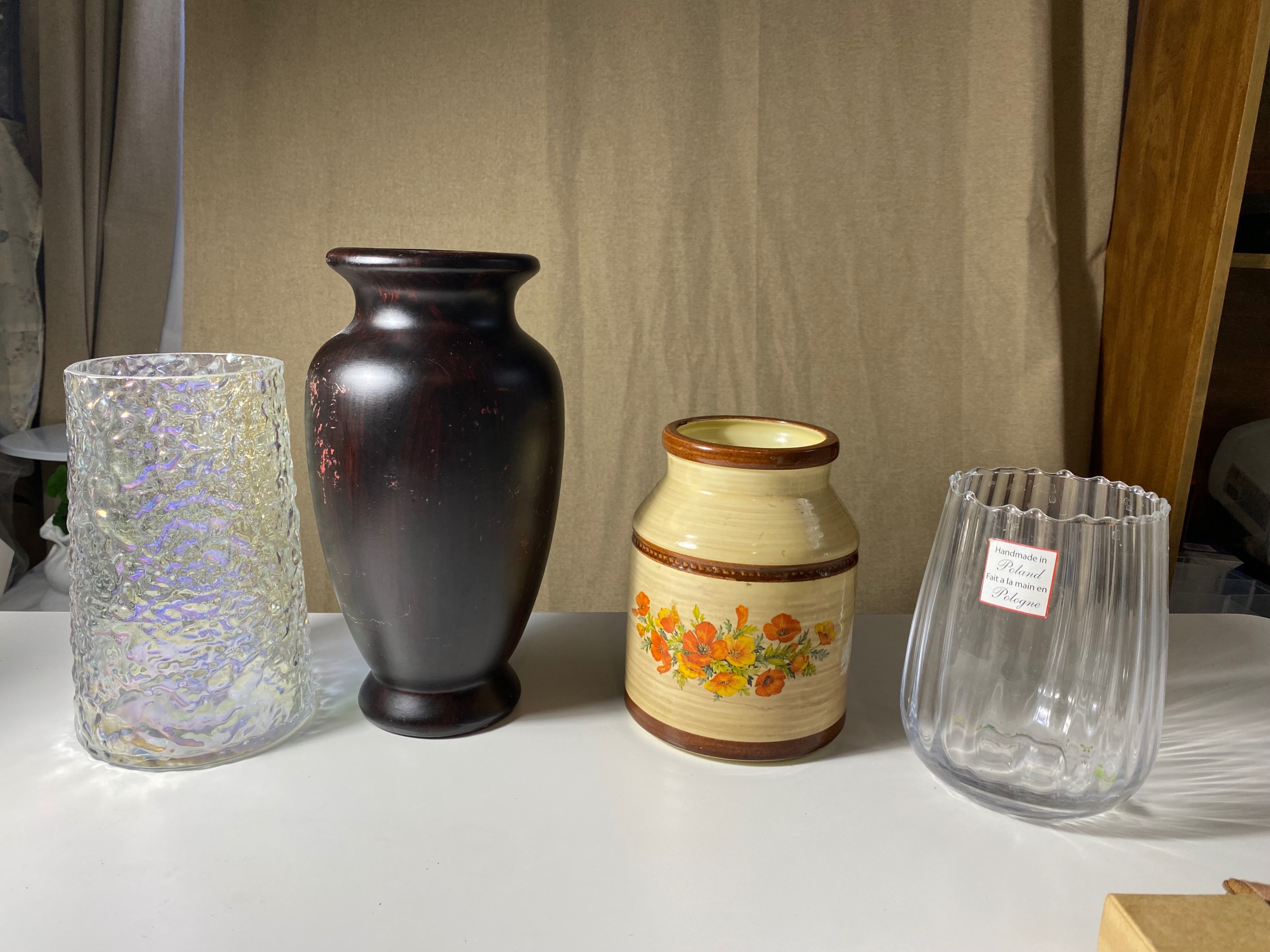 Assorted Flower Vases (4) + Free flowers - photo 2