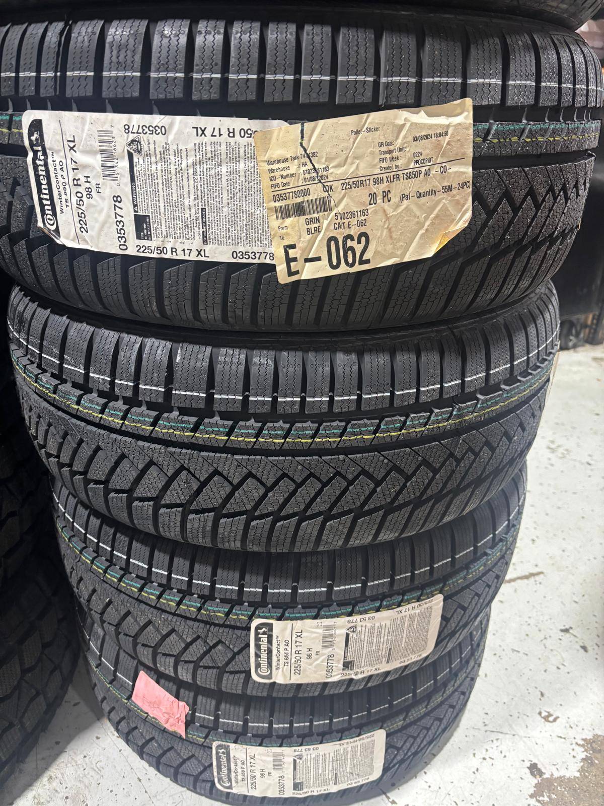 NEW 225/50/R17 Continental snows-BMW 3 & 4 Series/X1/C Class/A4 - photo 2