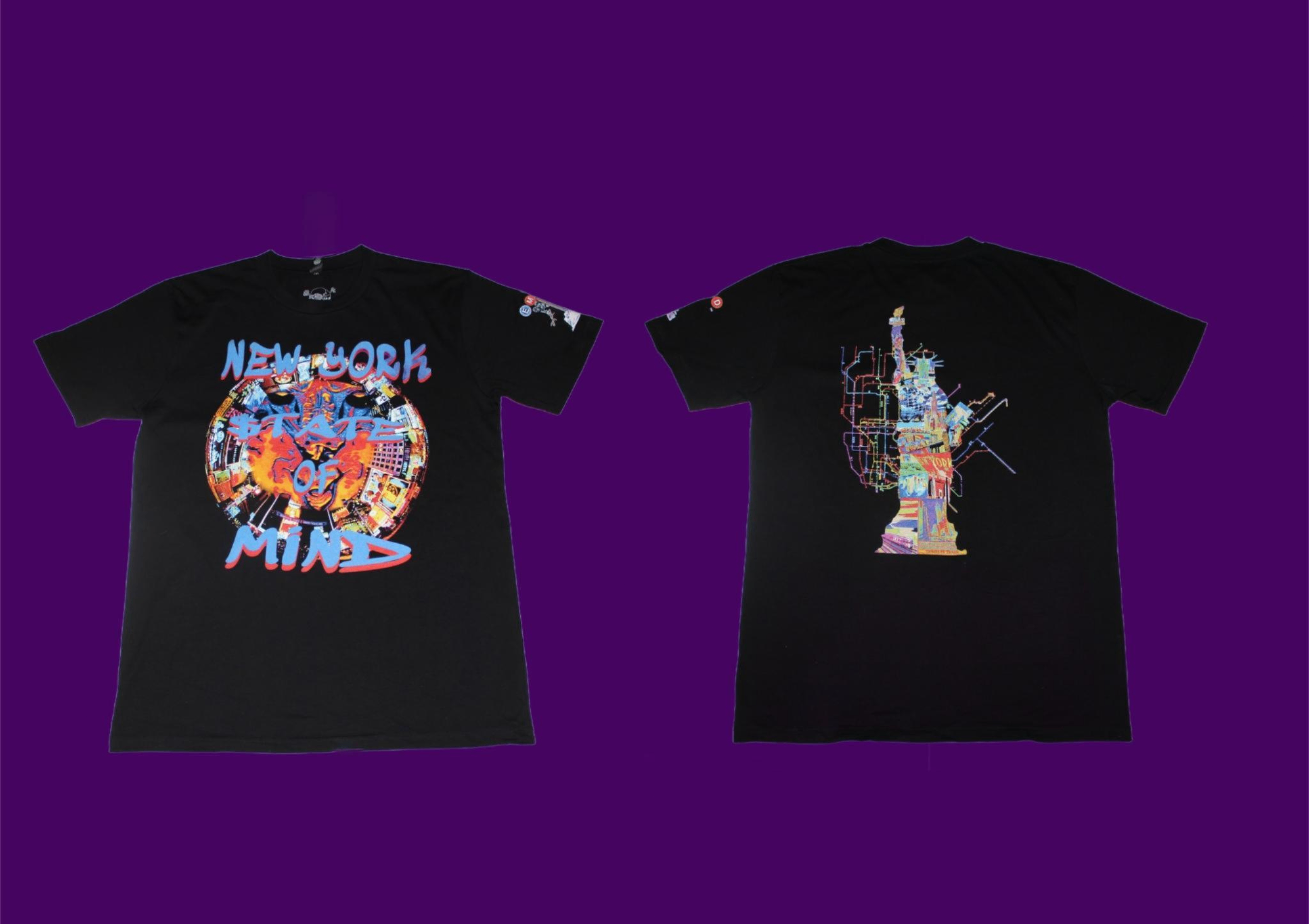EMAD Tm black designer graphic t-shirt