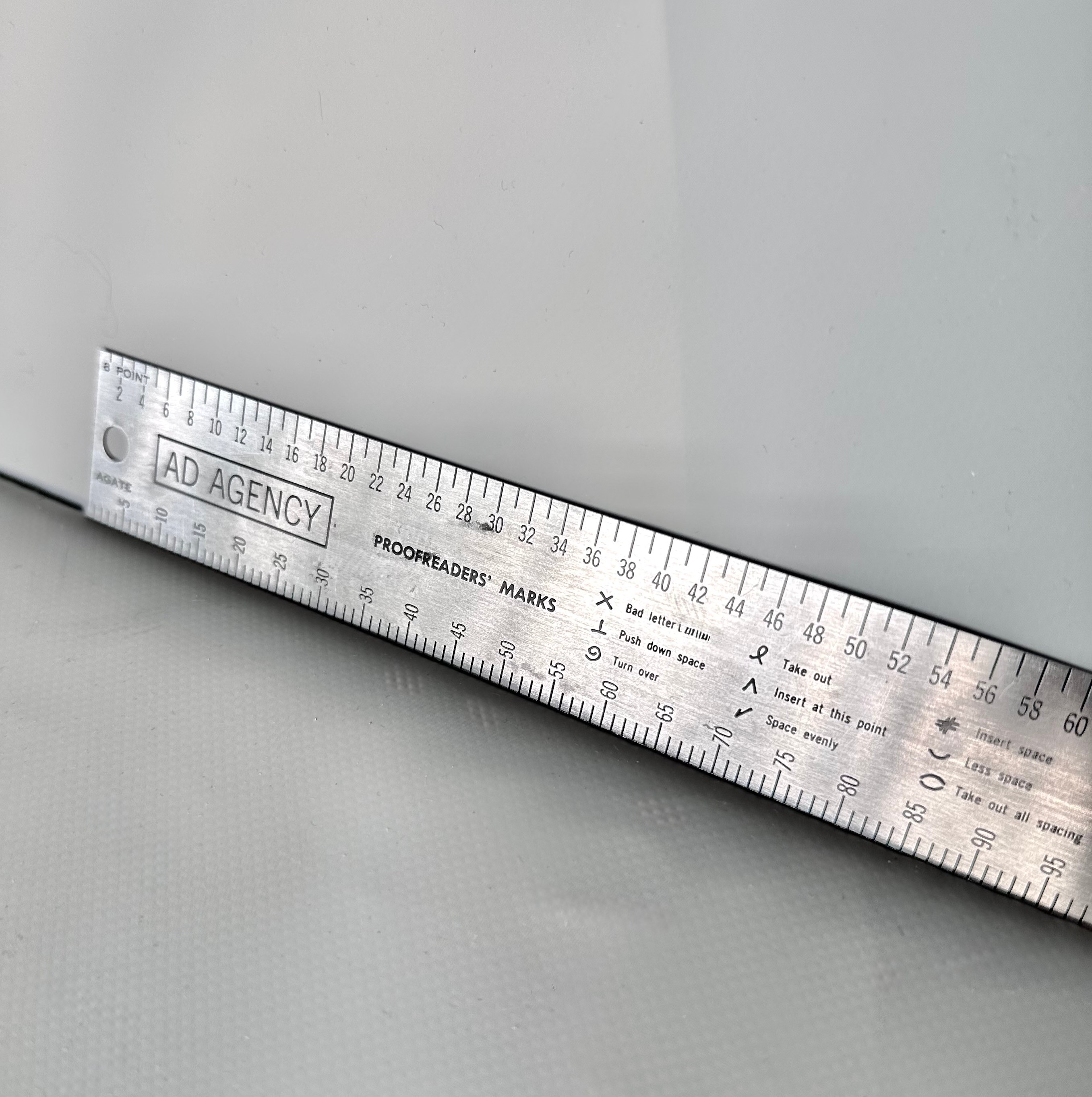 Vintage Ad Agency Proofreaders Ruler