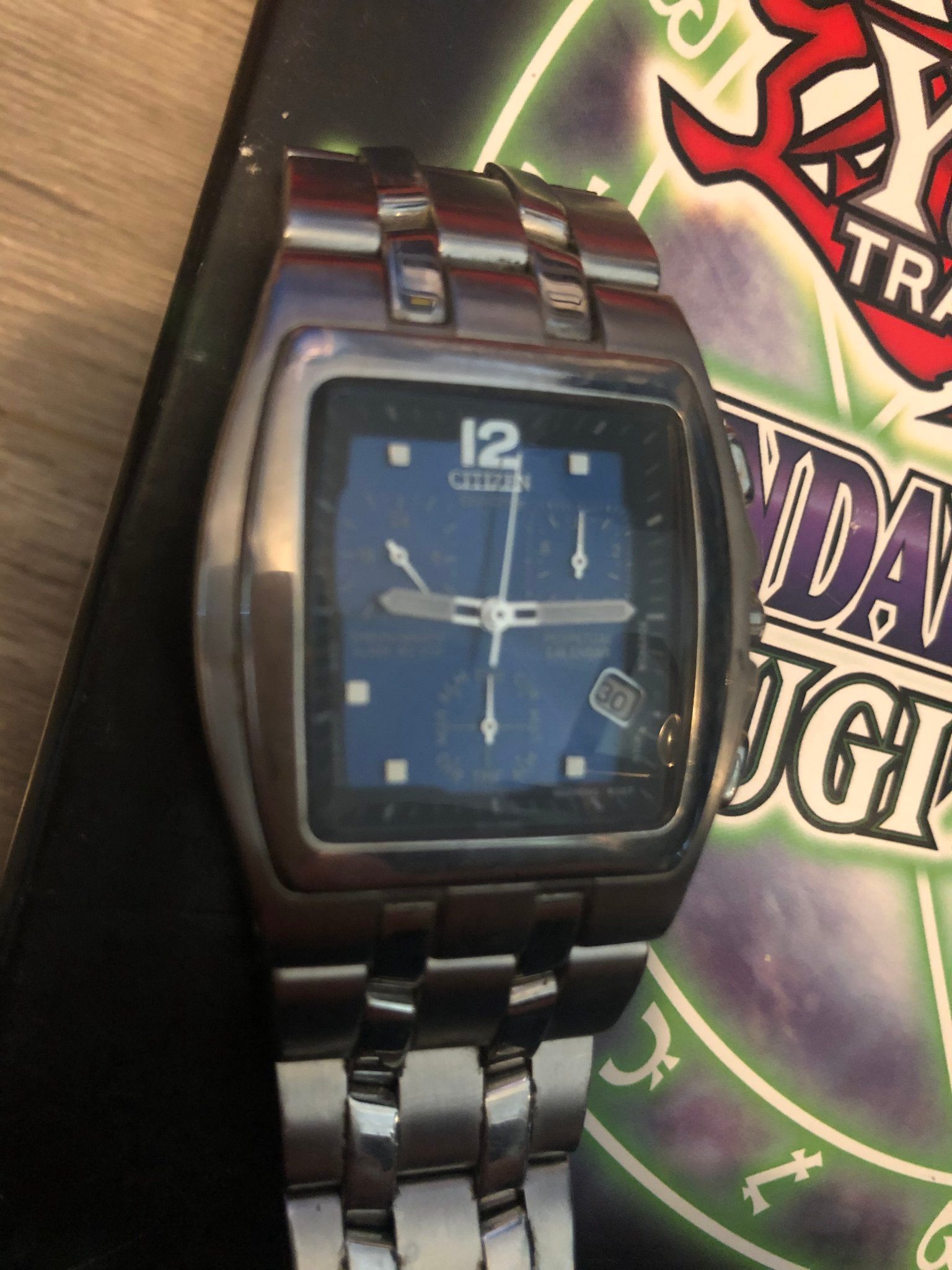 Citizen Eco-Drive Chronograph Watch - Blue Dial