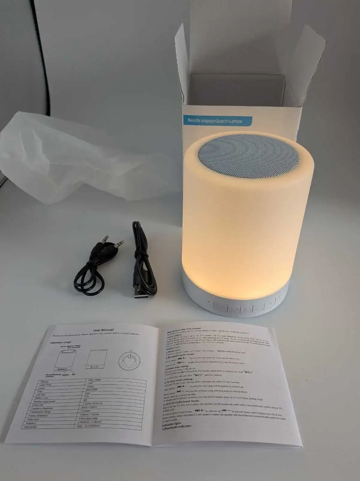 S66 Touch Sound Lamp Bluetooth Speaker - photo 3