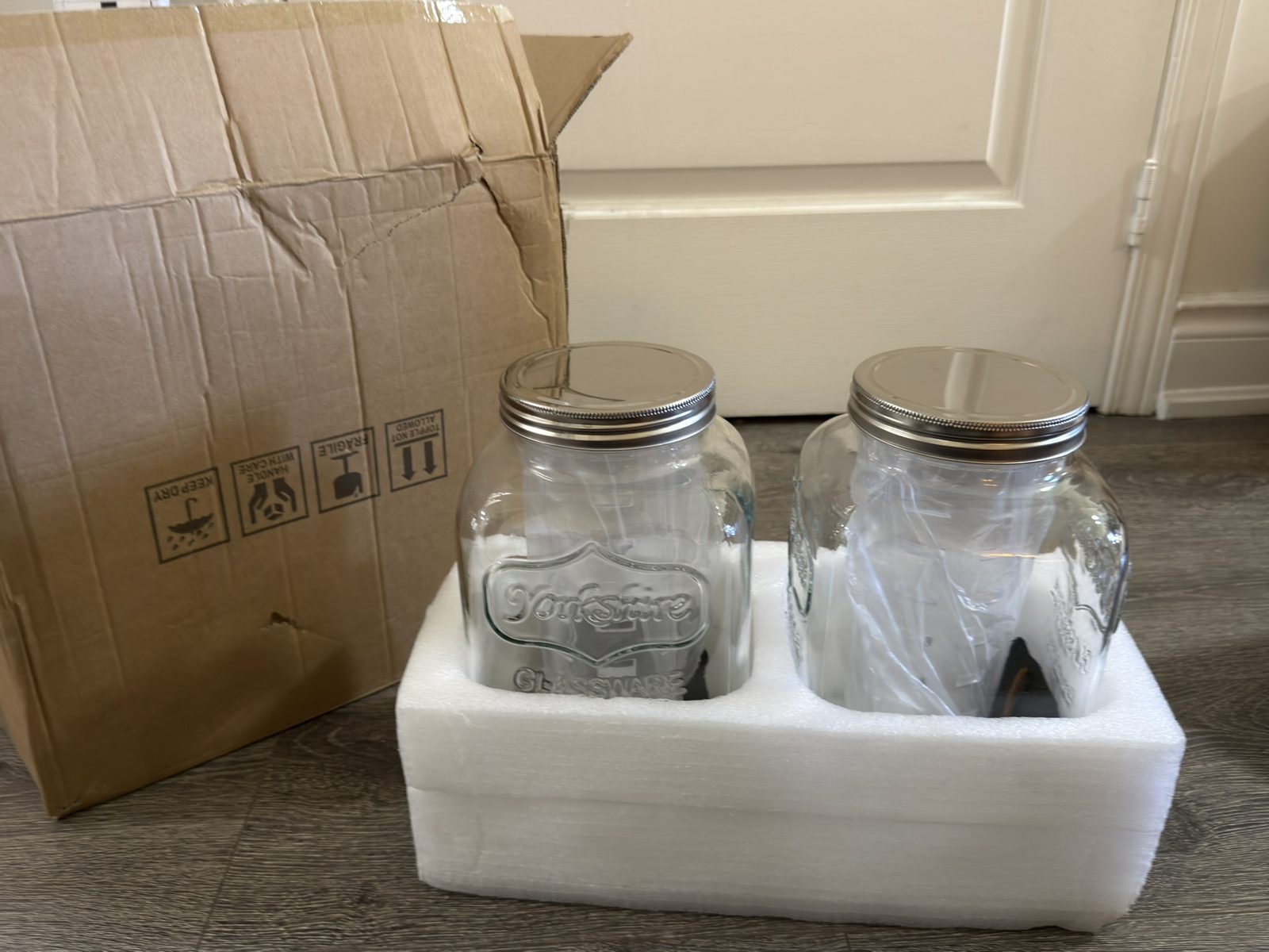 Transparent Jar Set of 2 - photo 2