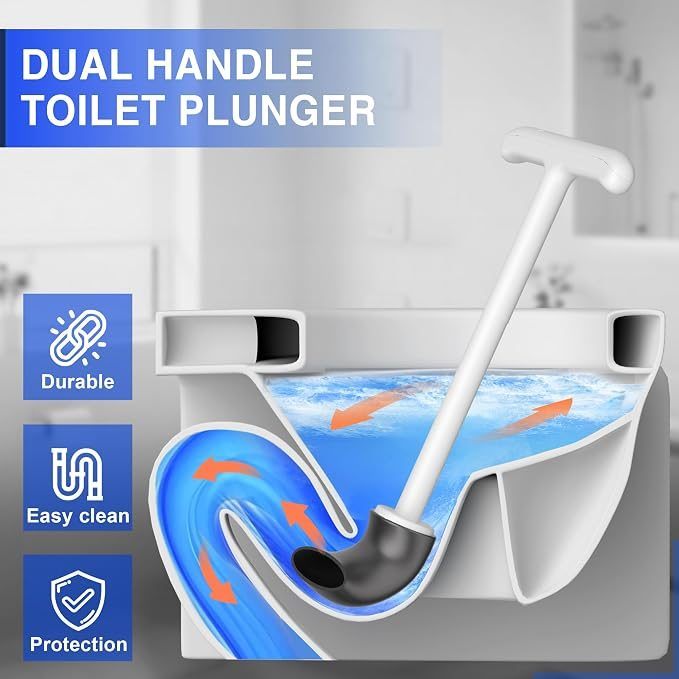 Cinola toilet Plunger with Holder