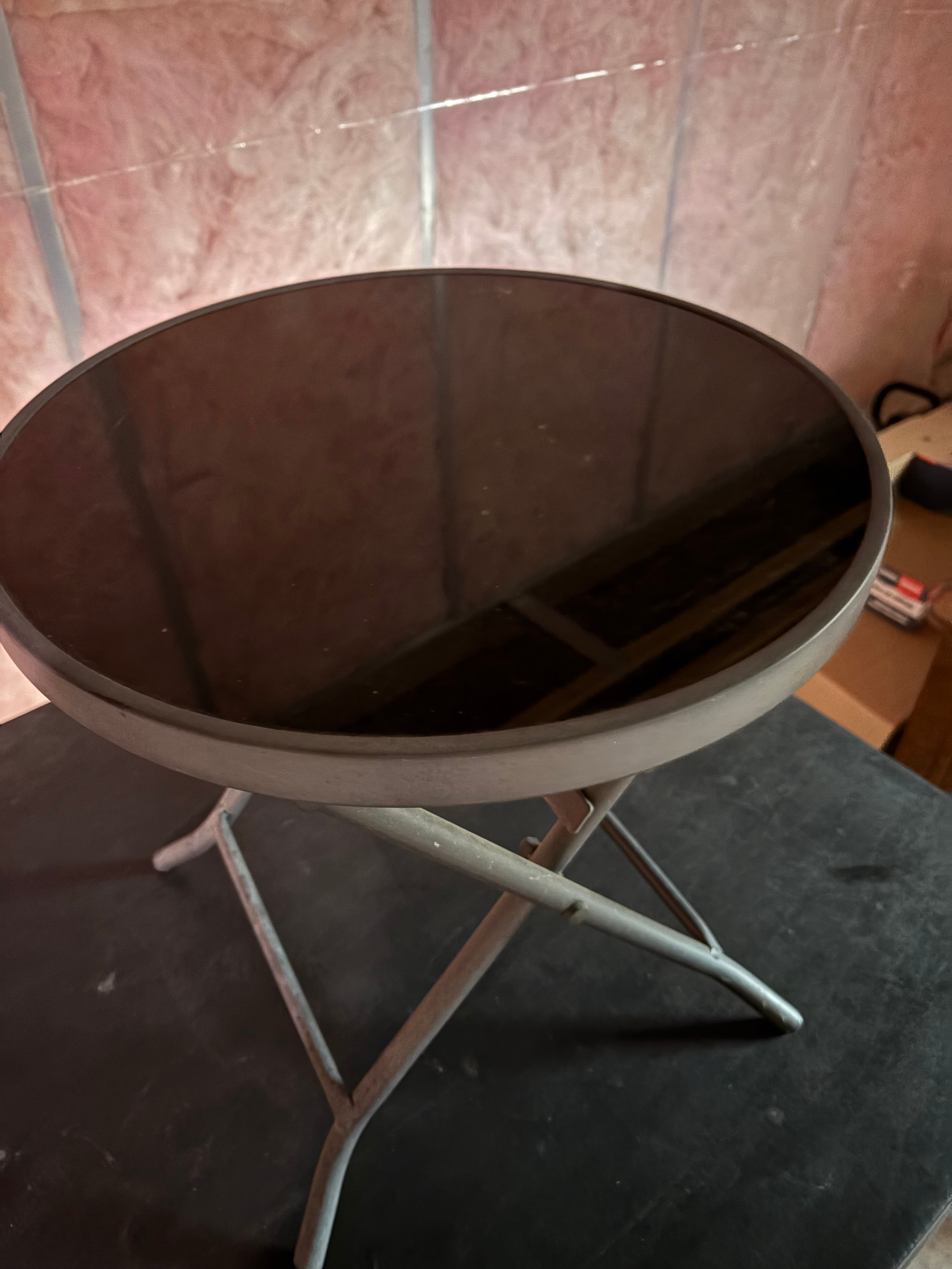 Small Round Folding Accent Table - photo 2