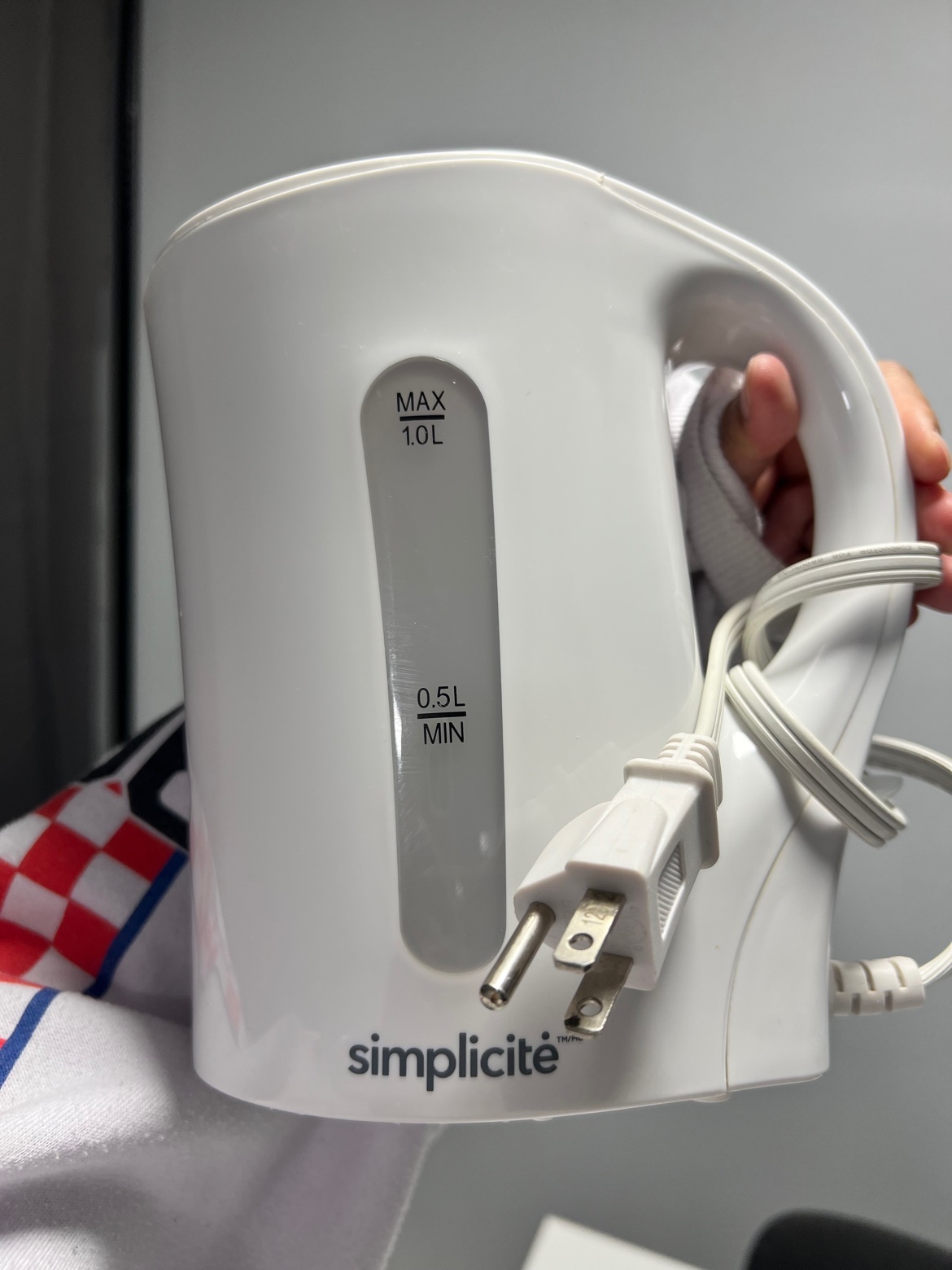 Simplicité White Electric Kettle — 1.0L