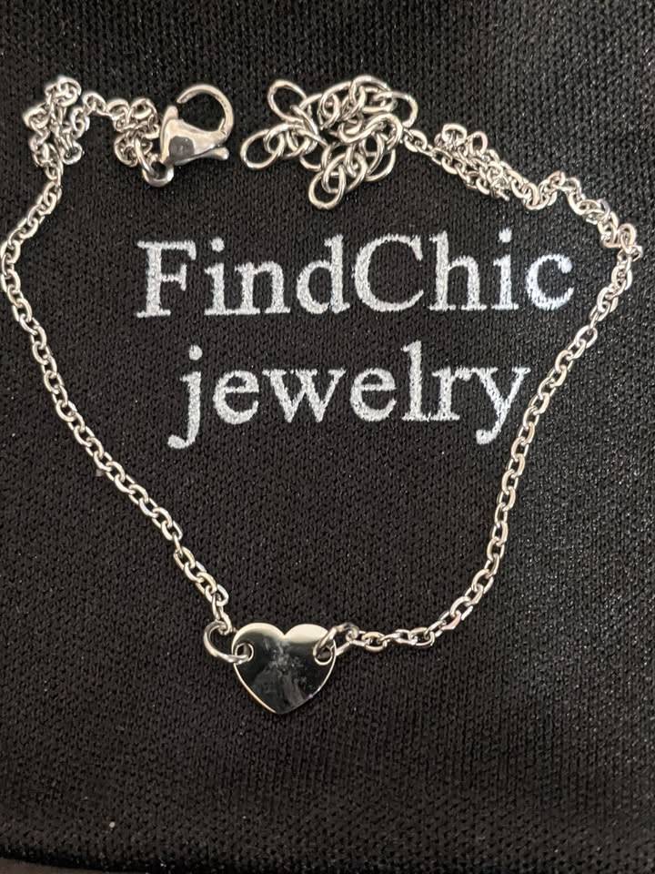 FindChic Personalized Cute Heart Charm Bracelets, letter B - photo 2