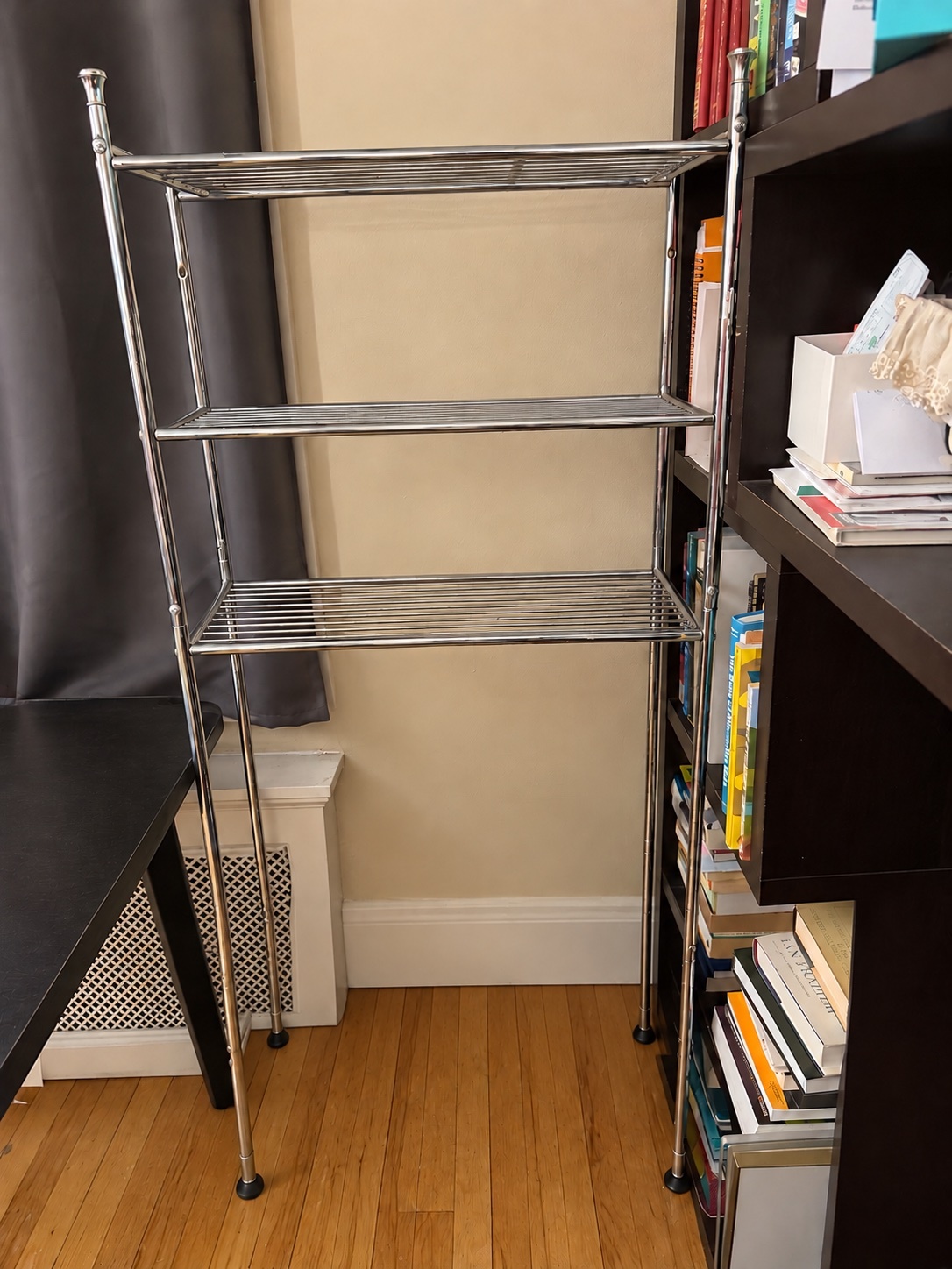 Stainless Steel 3-Tier Shelf Rack — $5