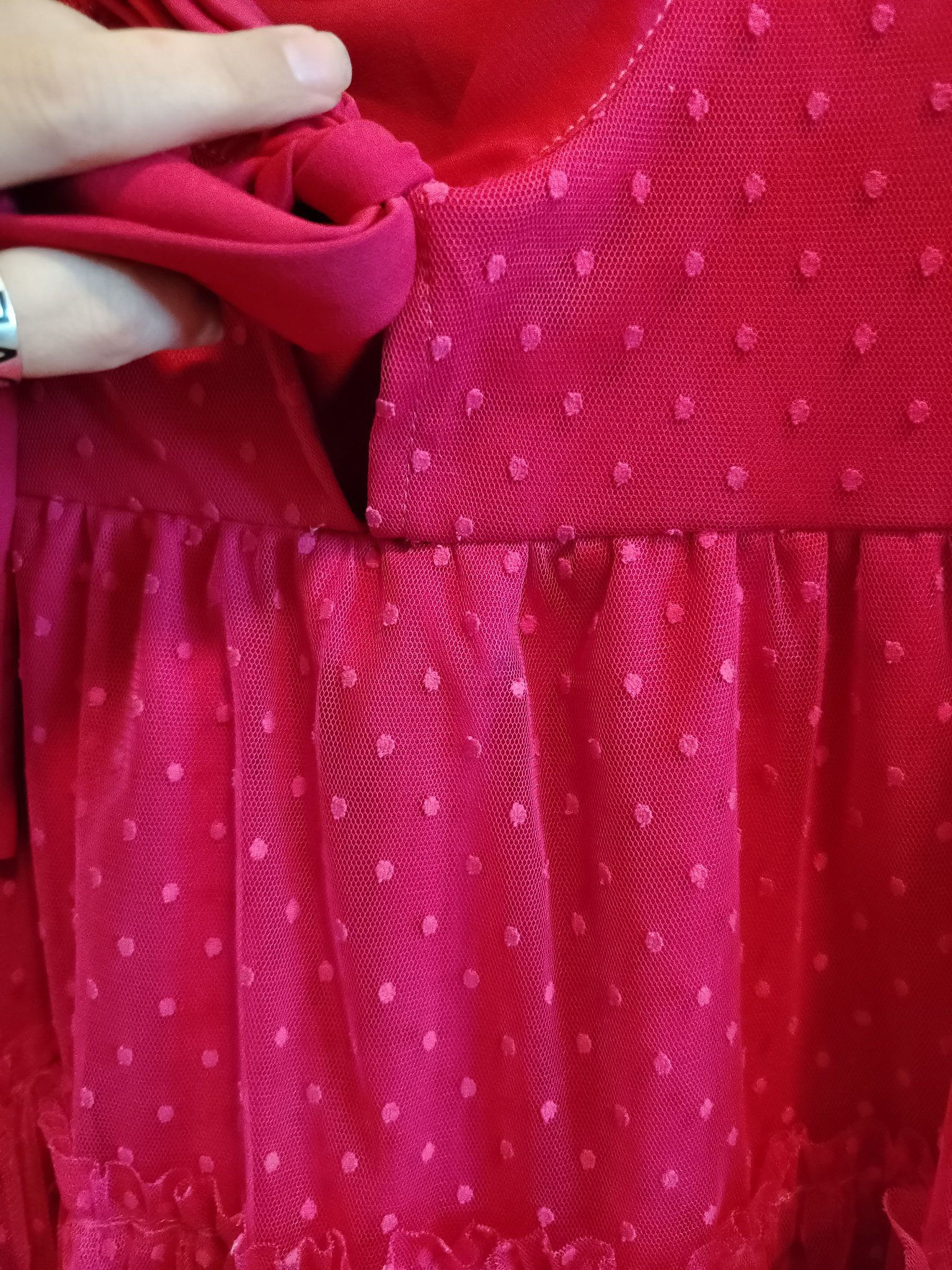 Girls Red Dress – Minipanda, Size 4-7Y - photo 2
