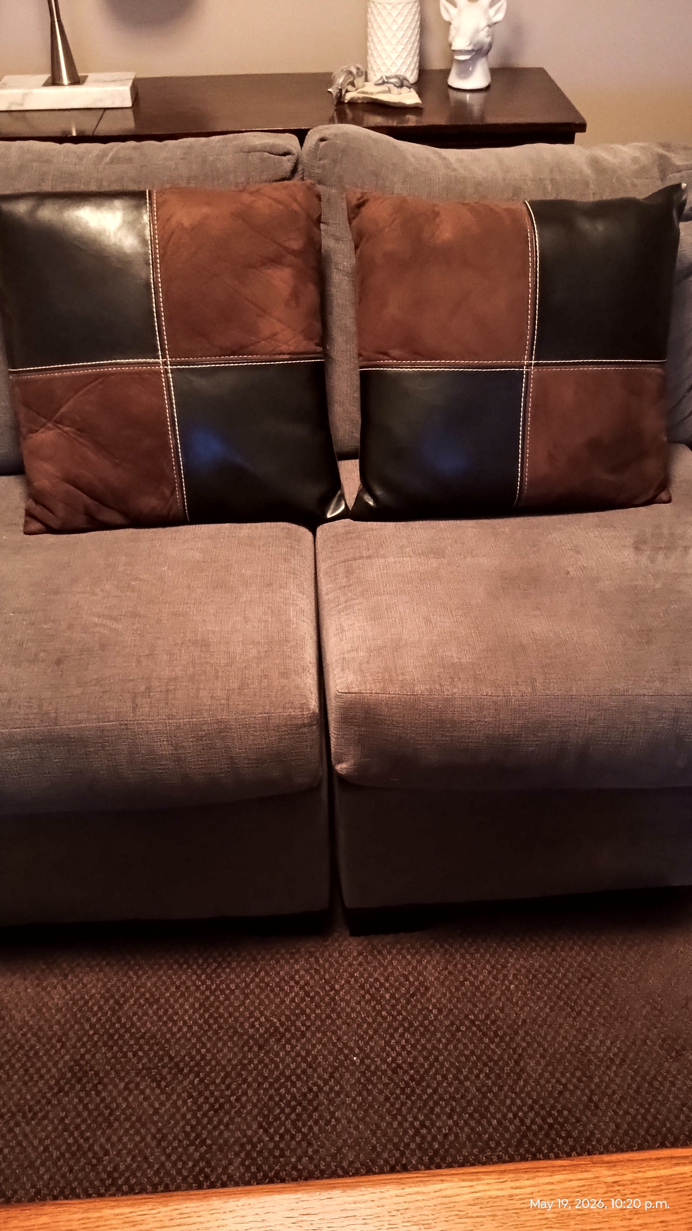 LEATHER & SUEDE THROW PILLOWS/ CUSHIONS - photo 2