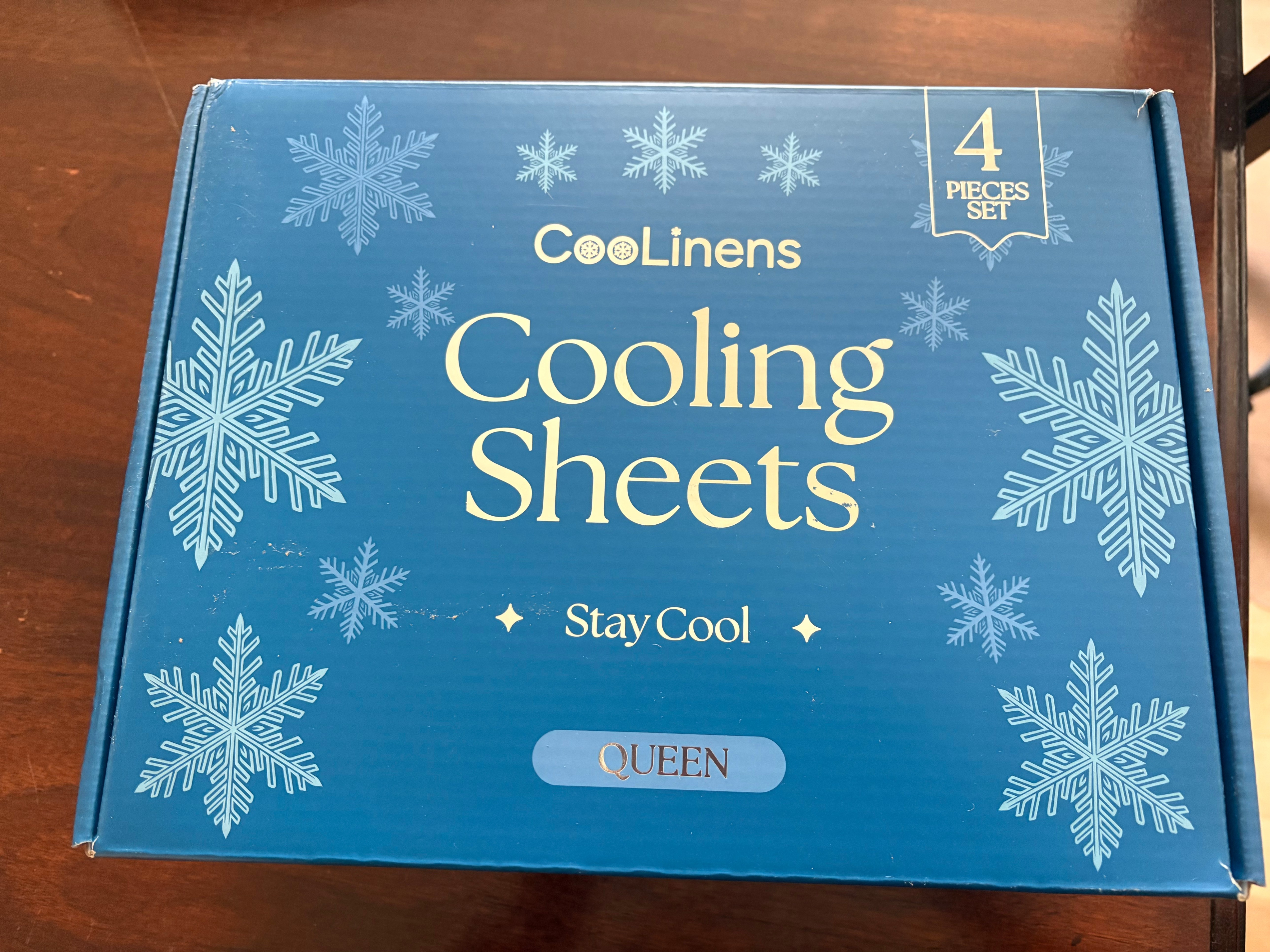 BreezeWeave 4 PC Queen Size Cooling Bed Sheets for Hot Sleepers