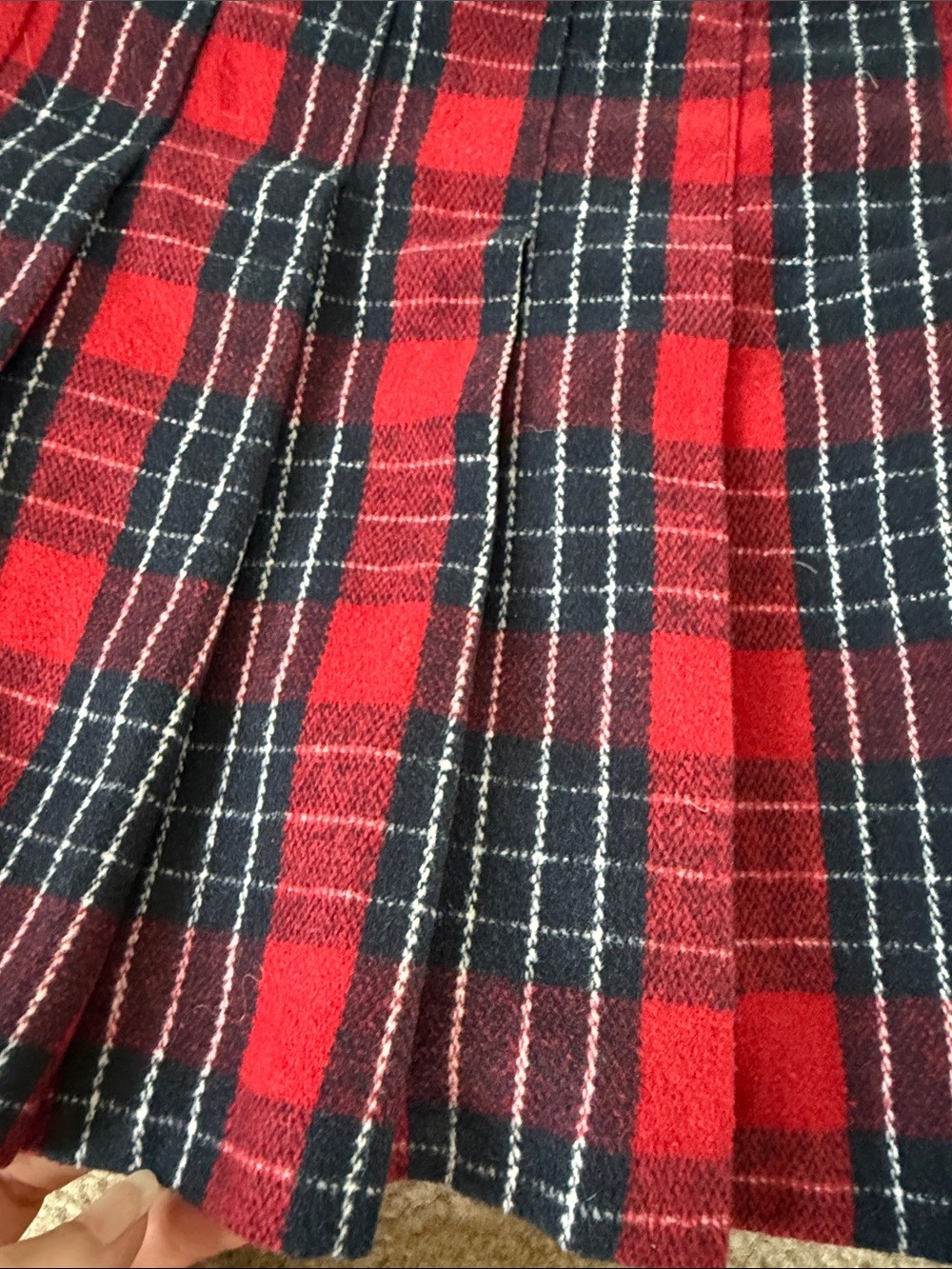 Red Plaid Pleated Mini Skort - photo 2