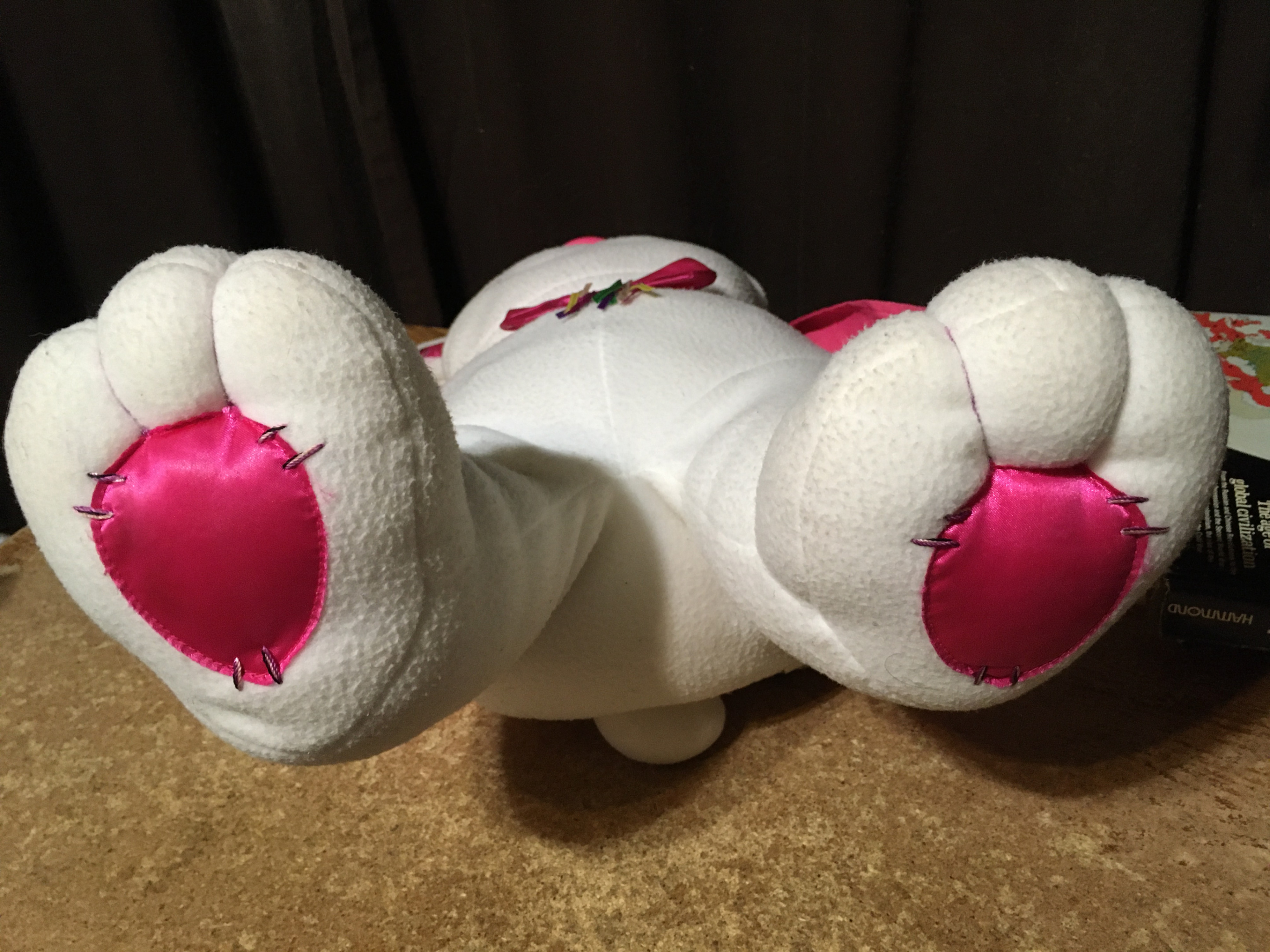 LARGE WHITE BUNNY RABBIT PLUSH 26" MUSICAL LIGHTS UP KIDS OF AME - photo 2