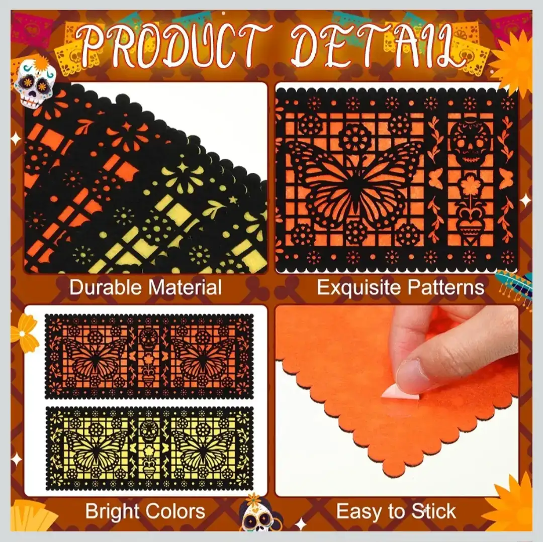 Epakh Day of the Dead Wall Decoration 12-Piece Set - photo 4