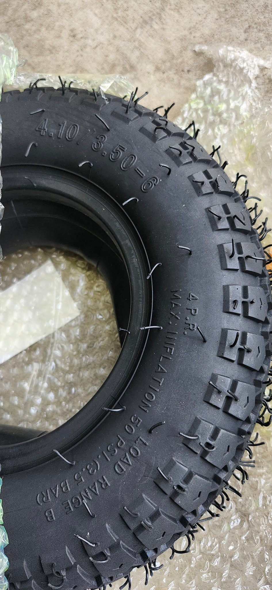 4.10/3.50-6 Mobility Scooter Wheel Tire and Inner Tube Set - photo 2