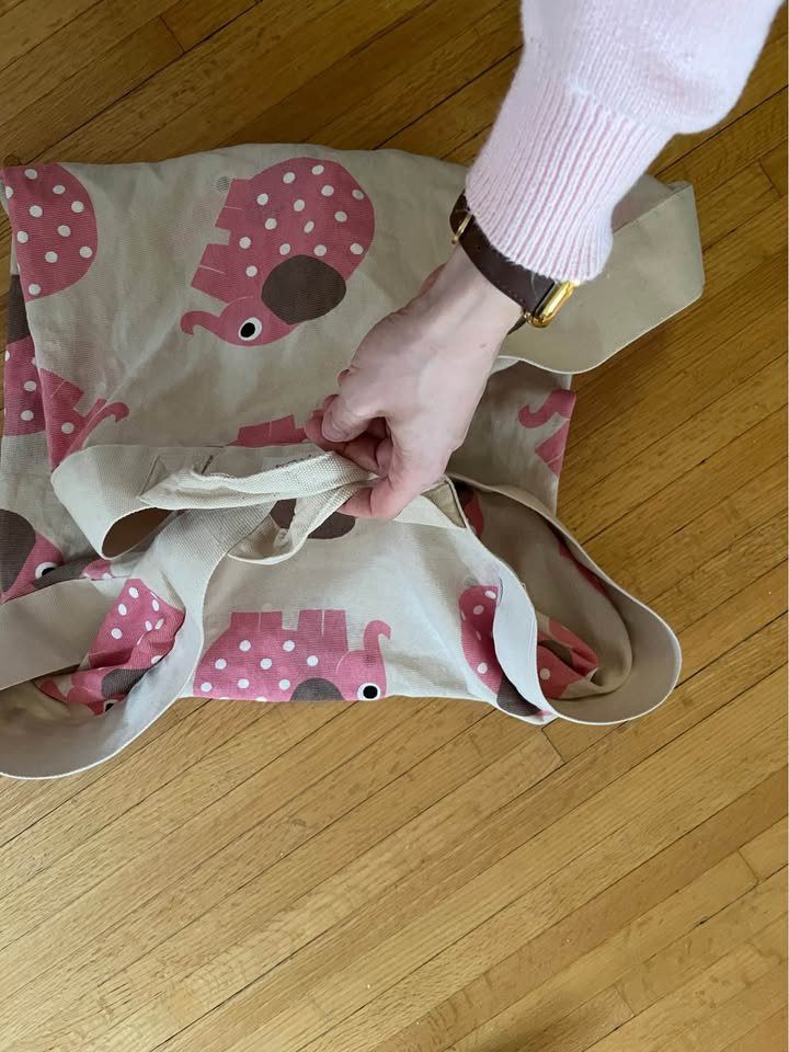 LIKE NEW 3 Sprouts Elephant Play Mat Bag
