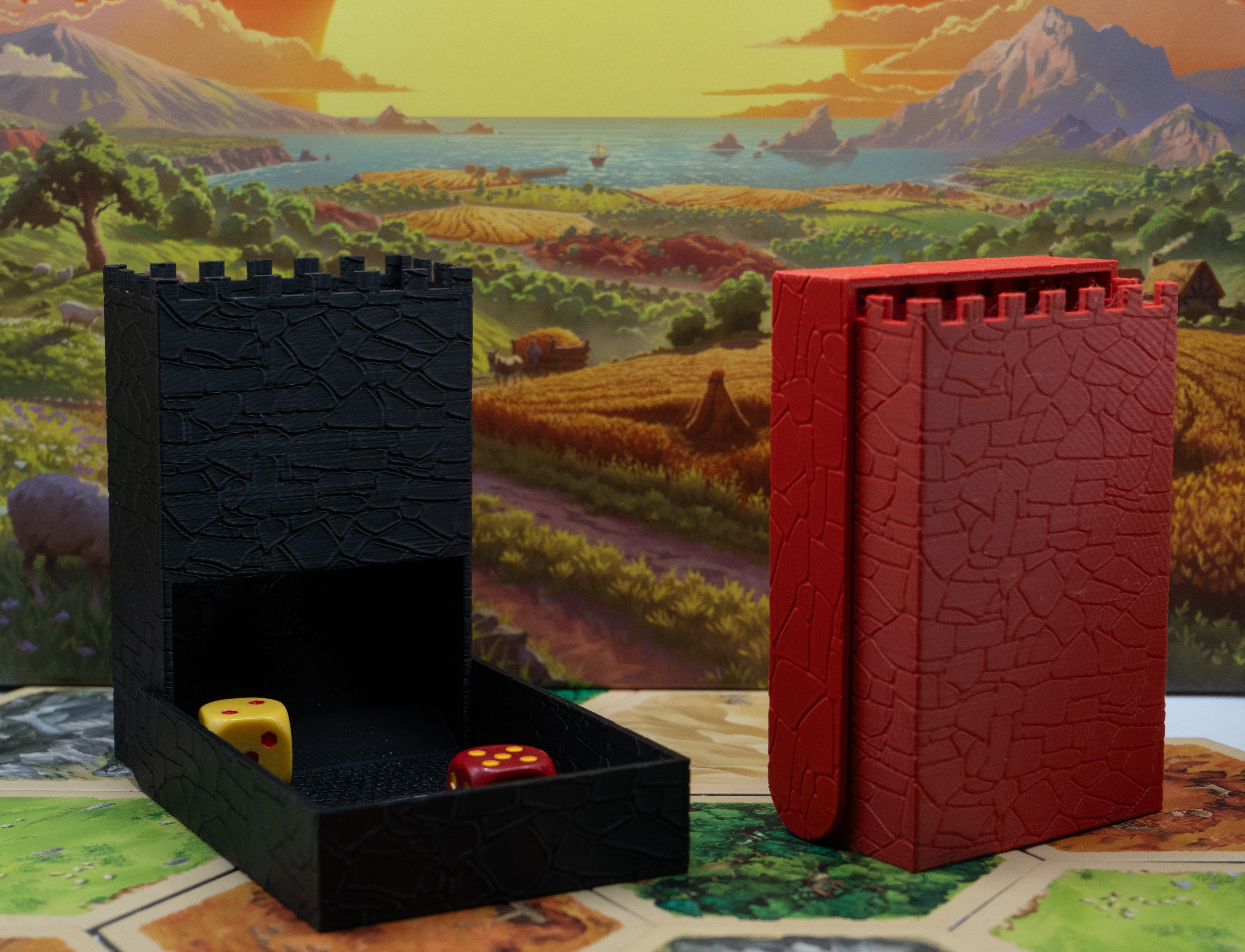 Foldable Dice Tower – Catan Logo or Plain - photo 3