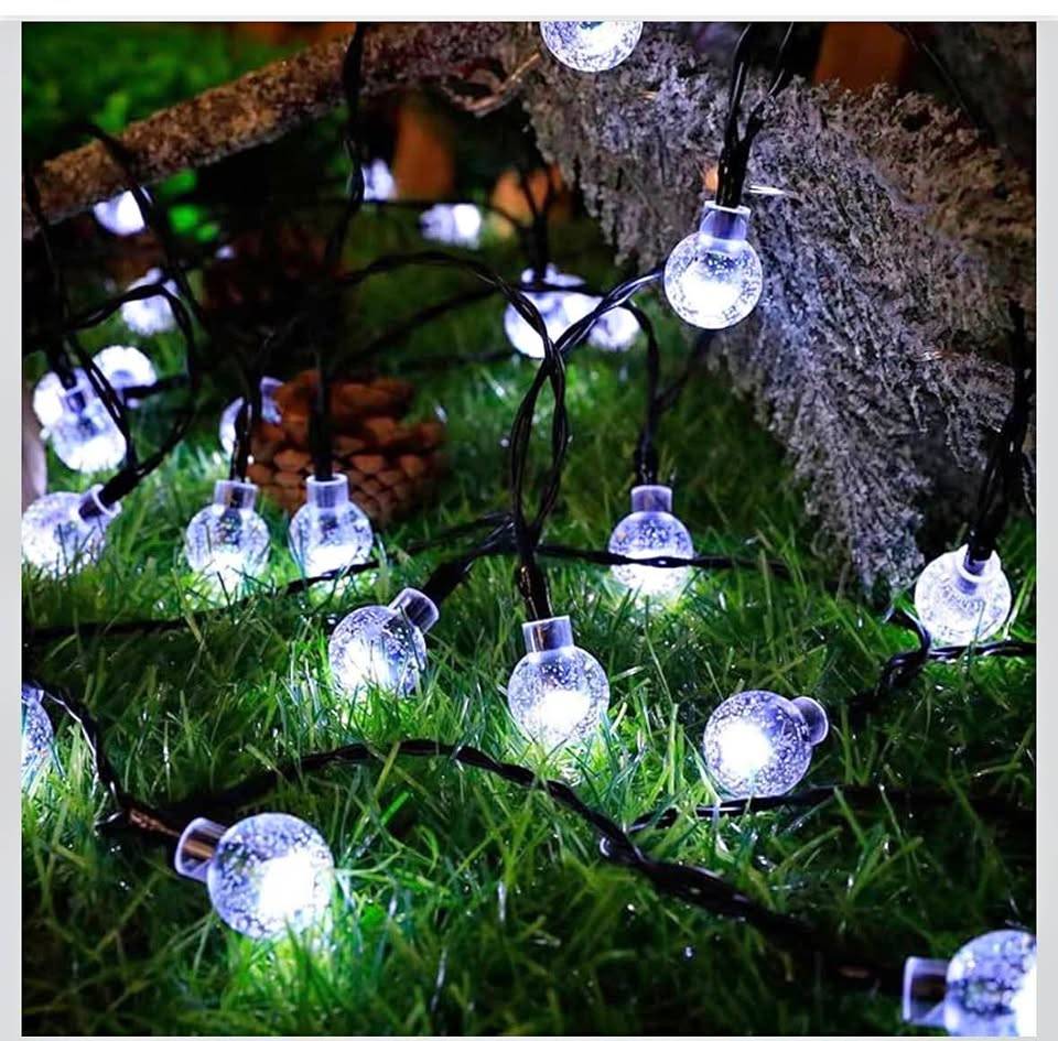 White 100 Balls Solar String Light Christmas lights (New)