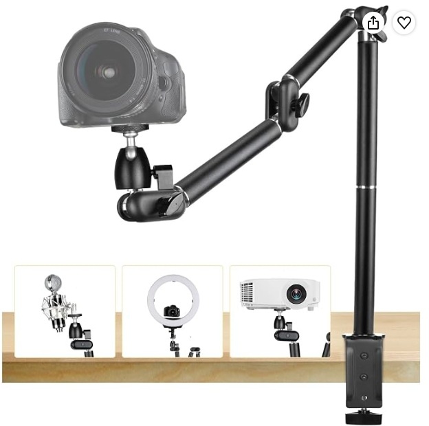 Tarion Desk Camera Mount, FIFINE K669B USB Mic, Selfie Stick - photo 2