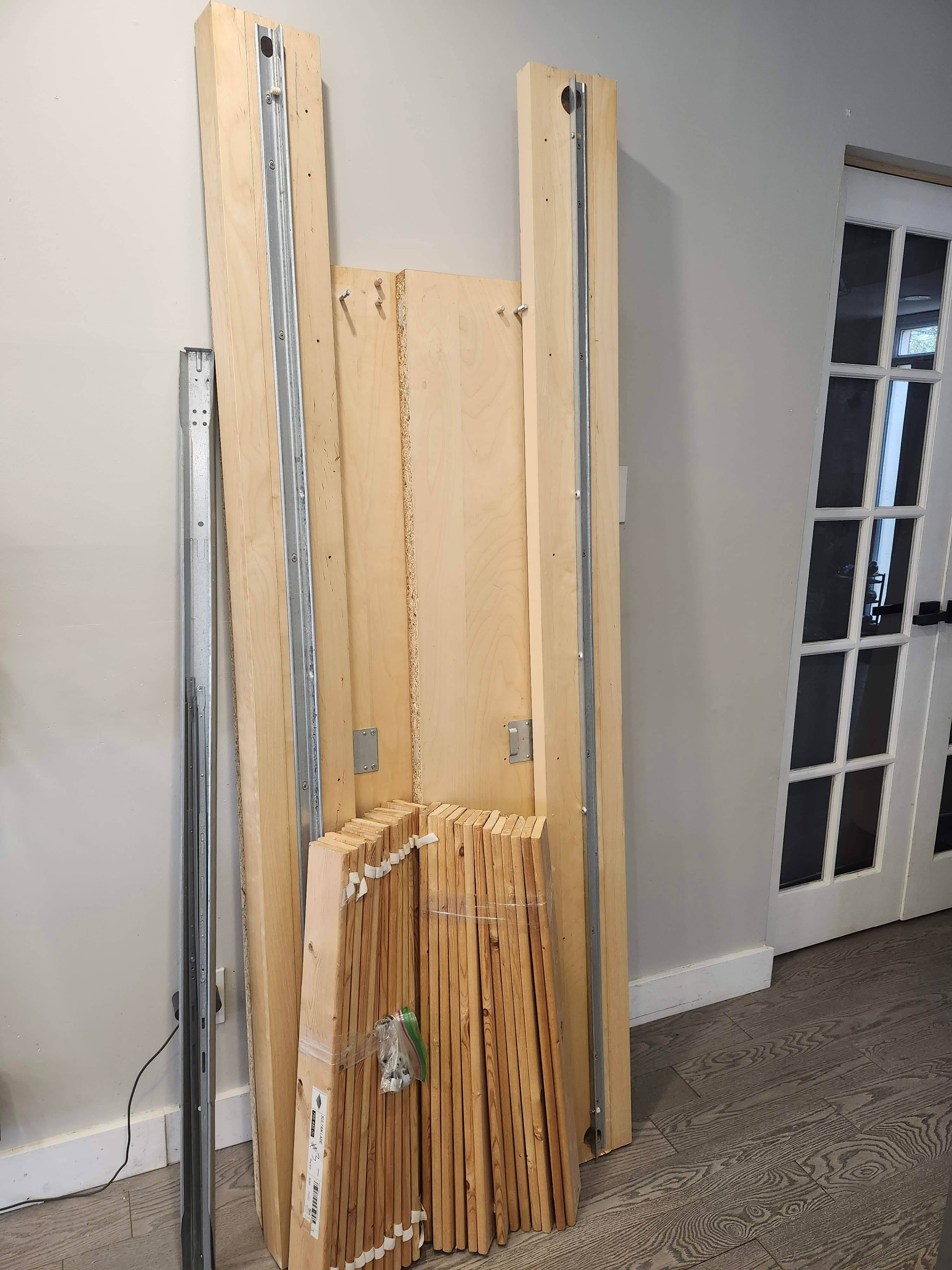 IKEA Malm Queen Bed Frame (Low Profile) w/ Slats & Central Beam - photo 3