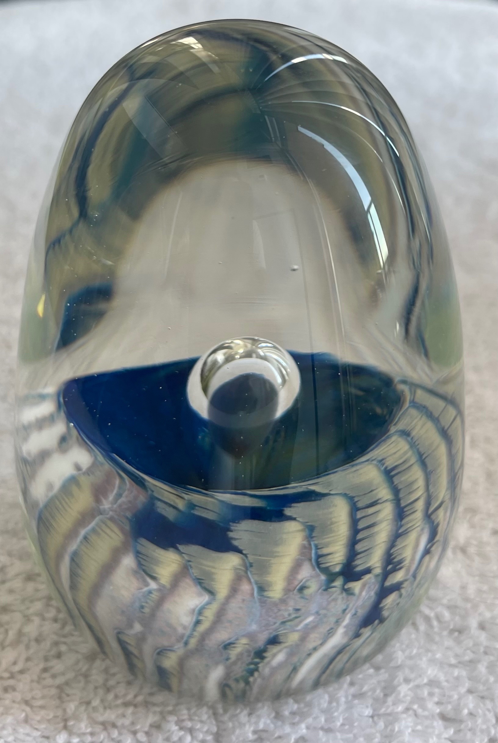Signed Alexi Hunter Handblown Studio Glass Paperweight (2004)