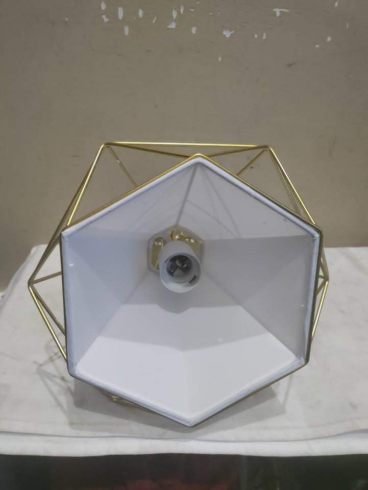 Small light fixture, gold color, 30x28x28 cm, hardwares - photo 2