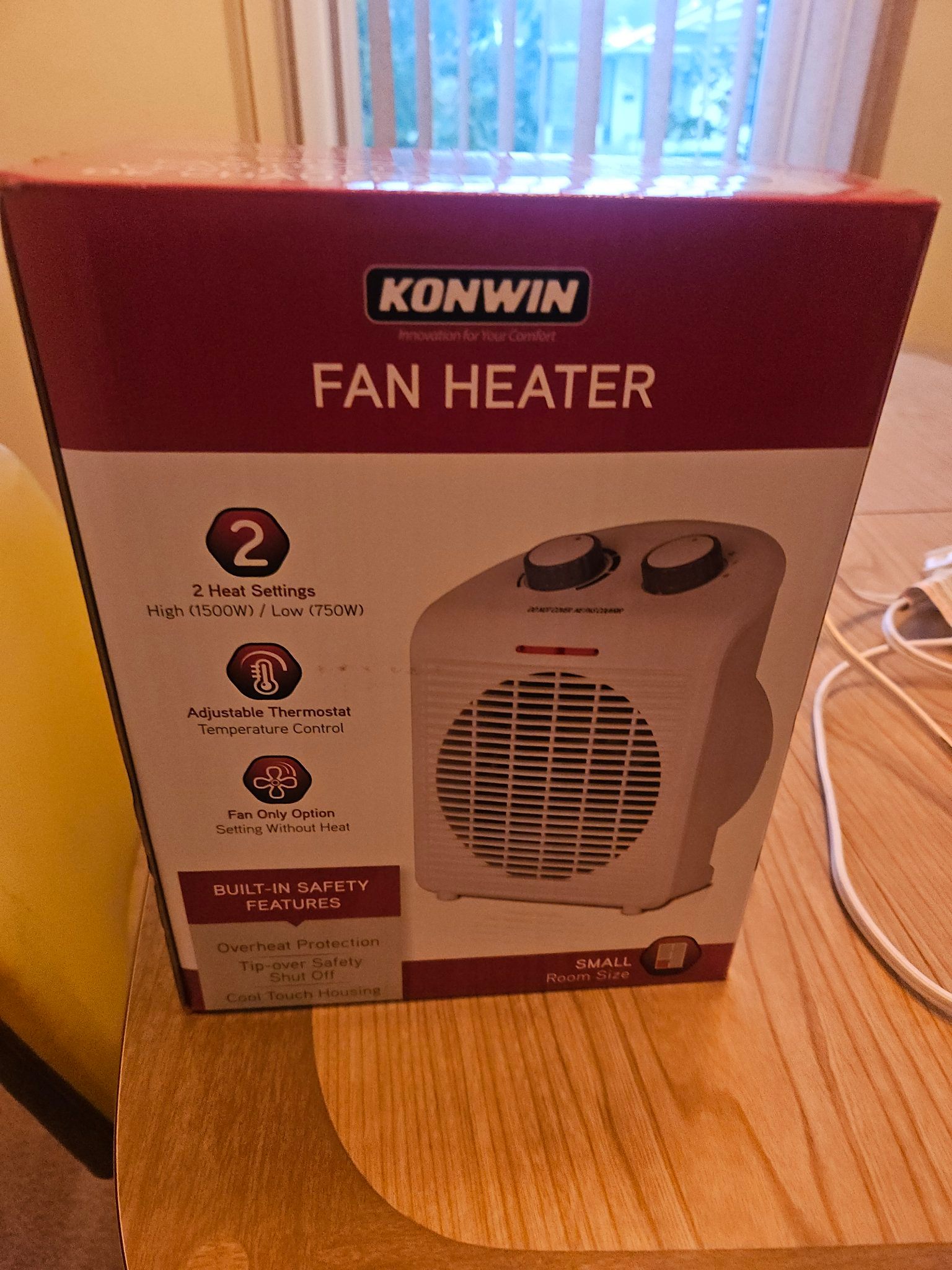 KONWIN Fan Heater - Brand New in Box