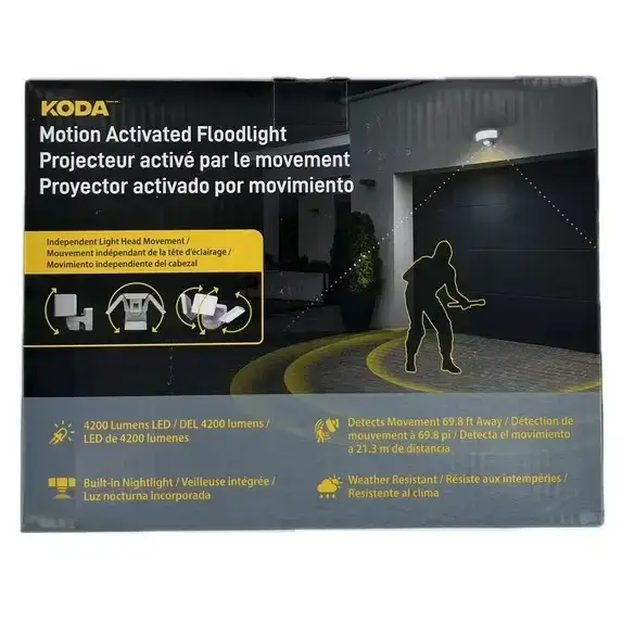KODA Motion Activated 4200 Lumen LED Floodlight - photo 2