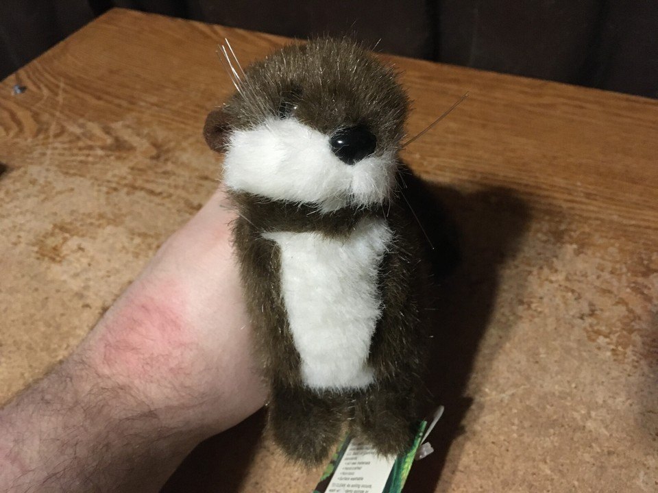 VINTAGE K & M INTERNATIONAL RIVER OTTER BROWN 11" PLUSH ANIMAL - photo 4